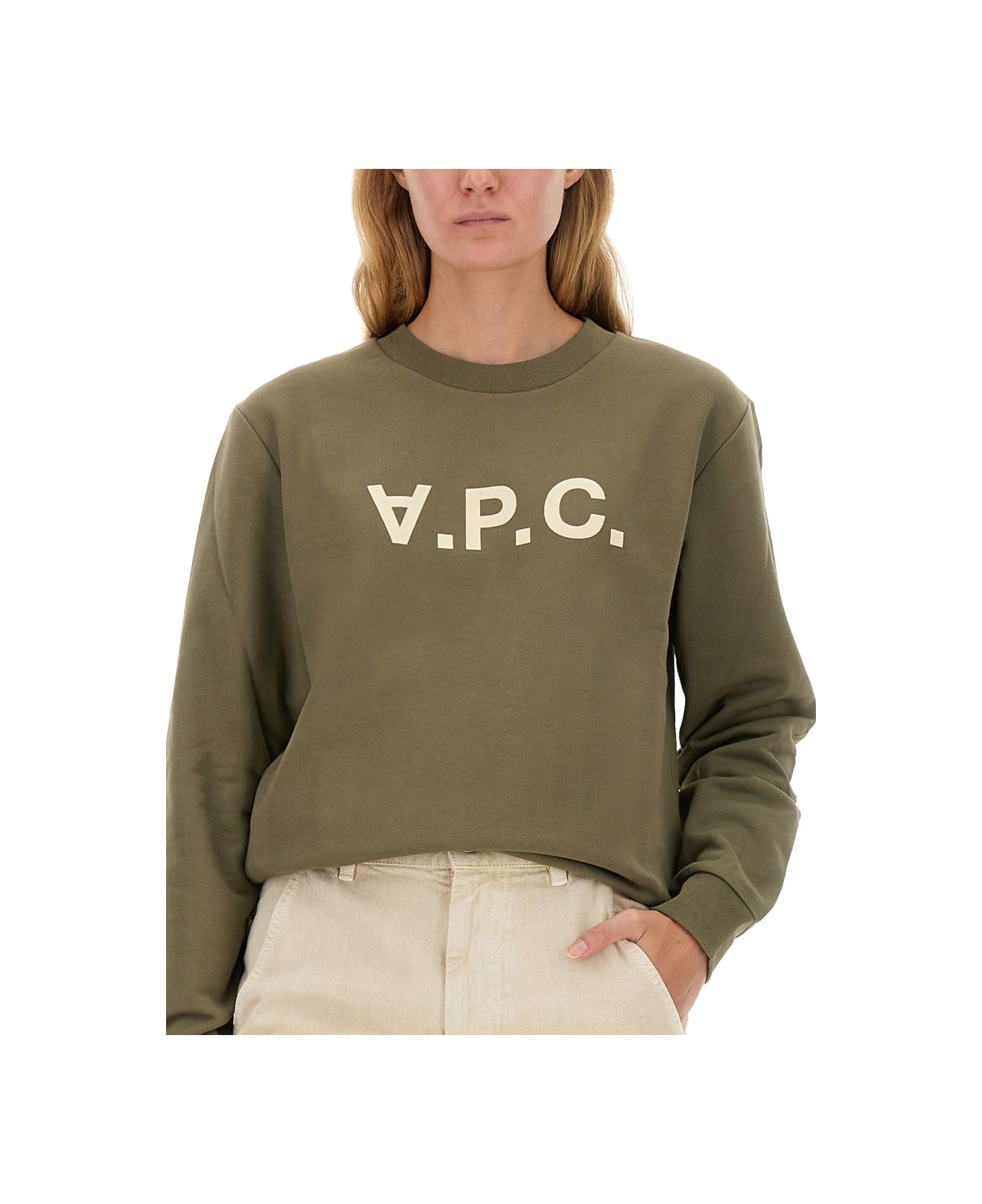 A.P.C. Sweatshirt With Logo - BROWN