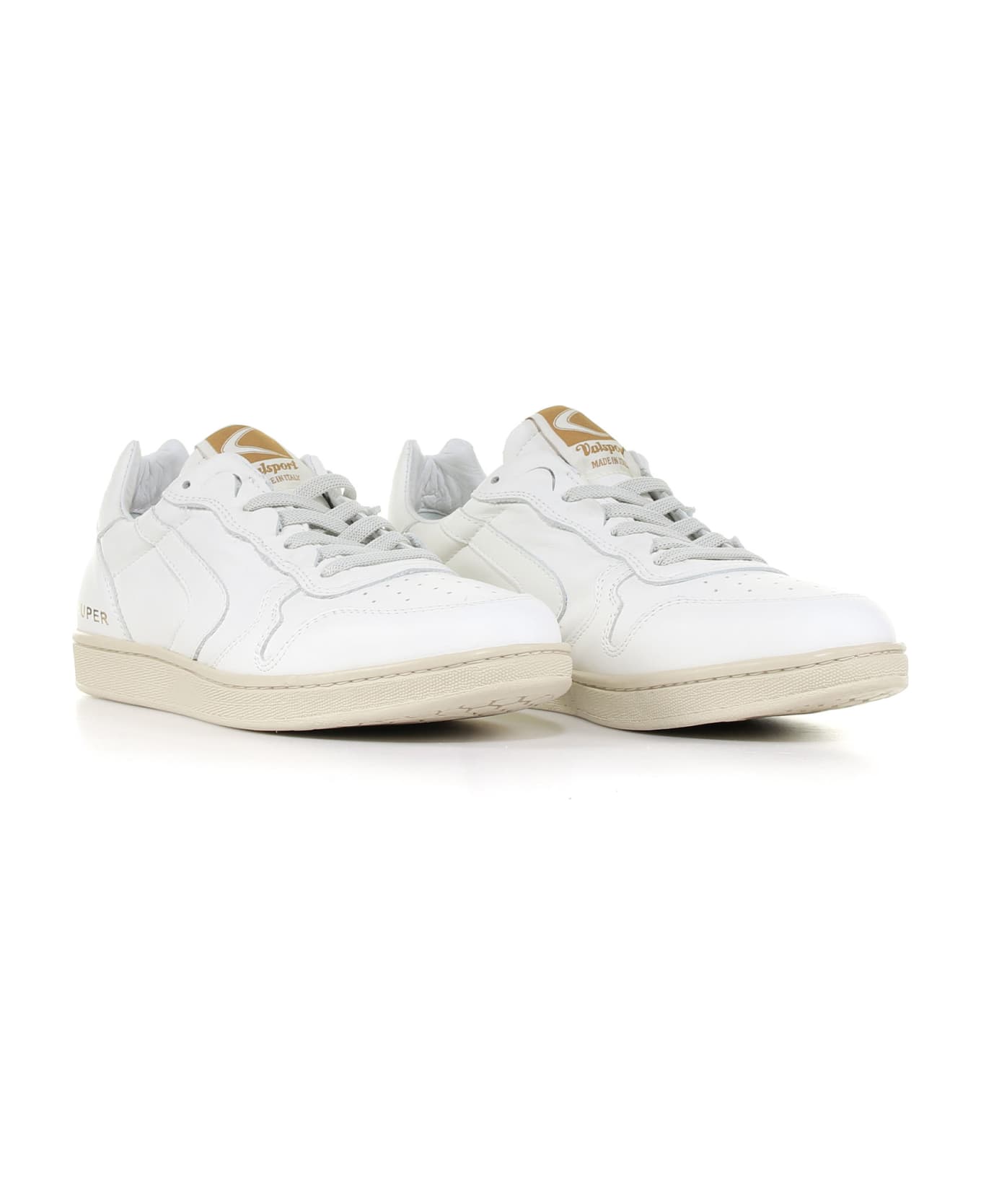 Valsport Super Sneaker In Suede And Mesh - BIANCO BIANCO