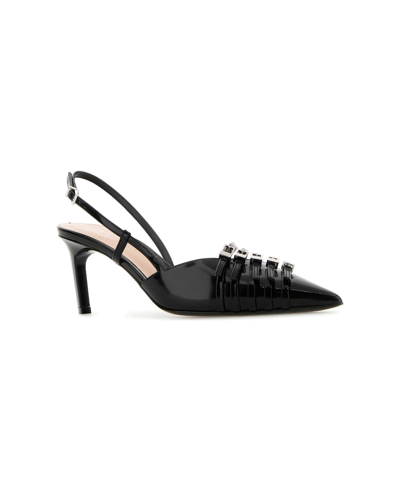 Gucci Black Leather Pumps - NERO ハイヒール