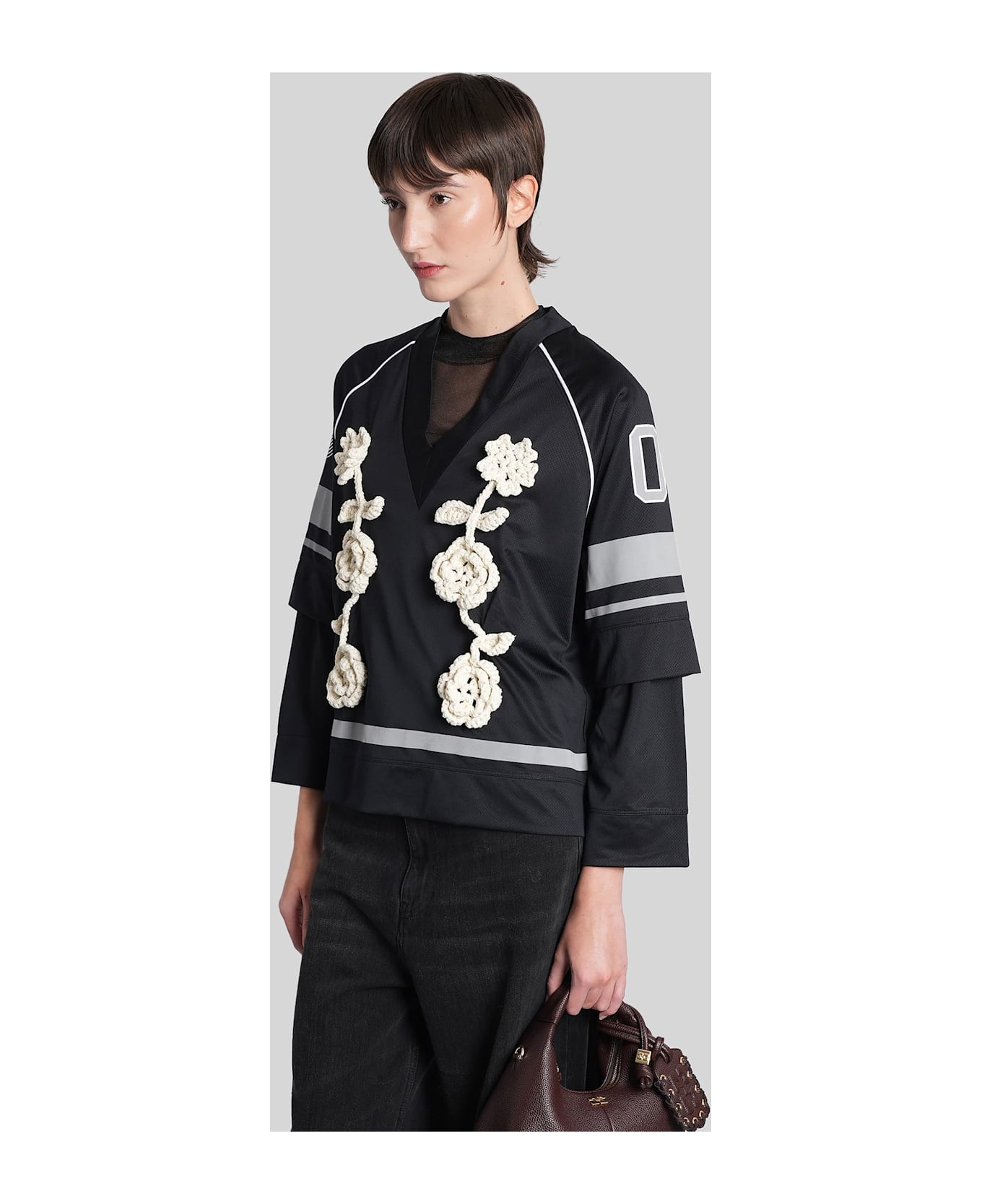 Ganni In Black Polyamide - BLACK