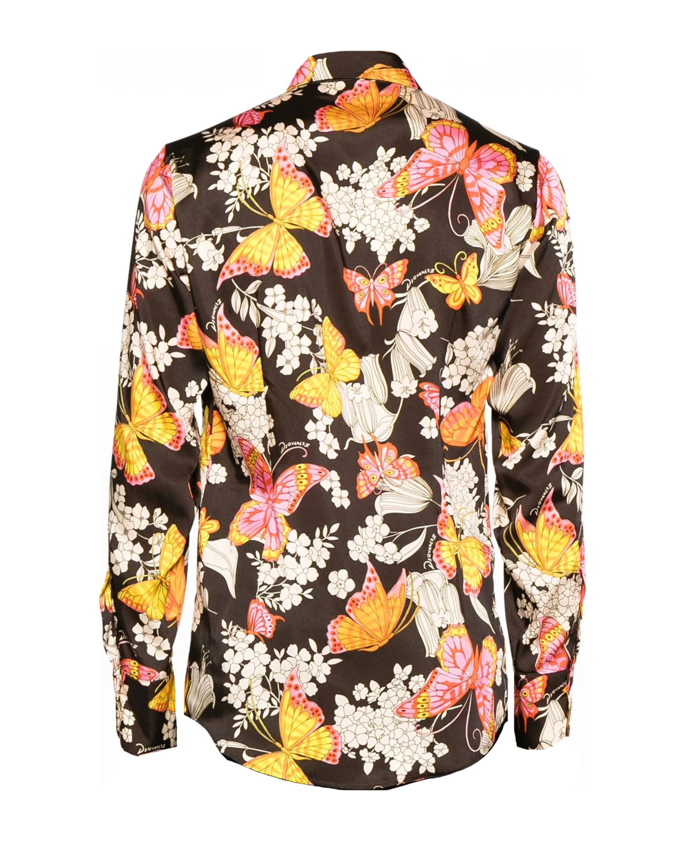 Dsquared2 Butterfly Print Shirt - Black/Mix Colours シャツ