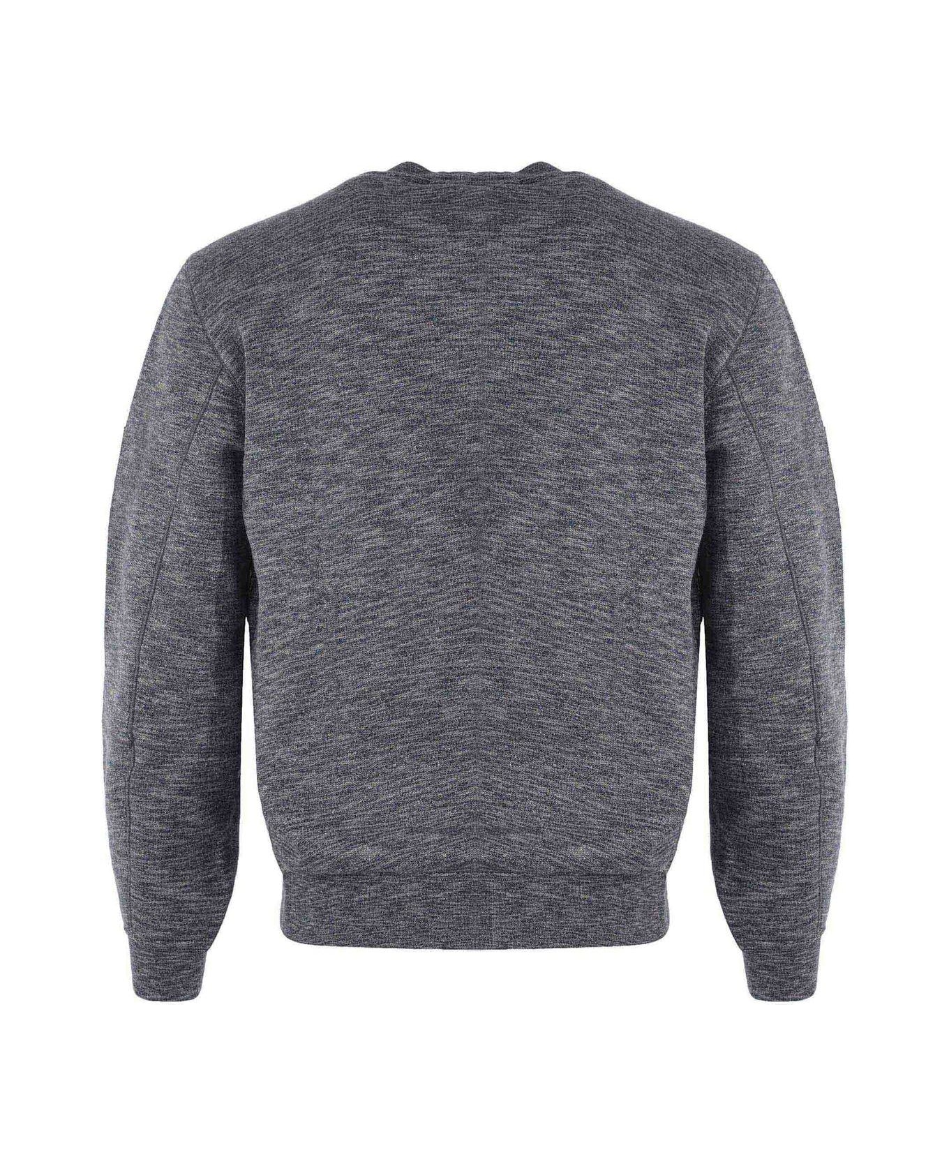 Stone Island Chest-pocket Front Yoke Sweatshirt - Grigio