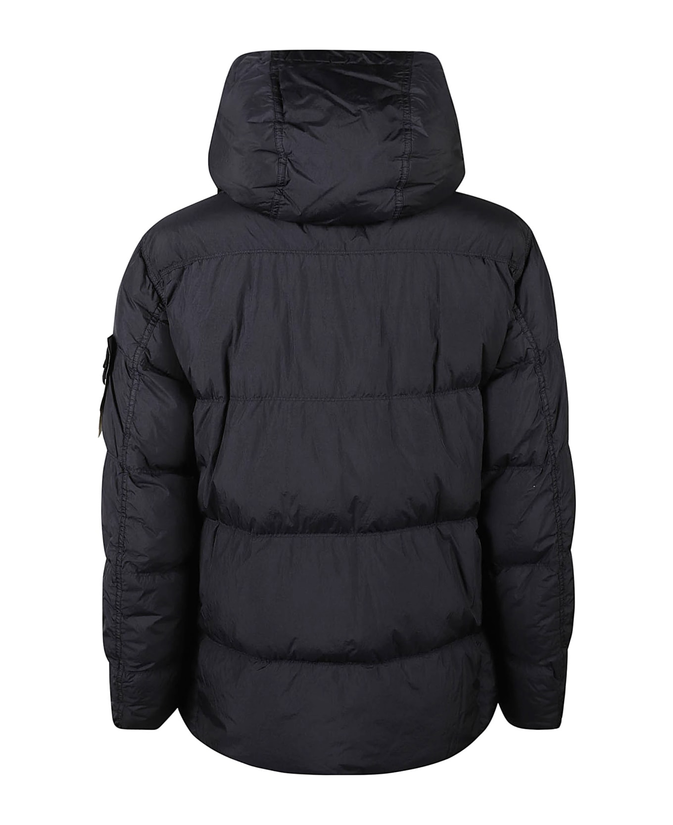 Stone Island Large Pocket Logo Patched Padded Jacket - BLUE