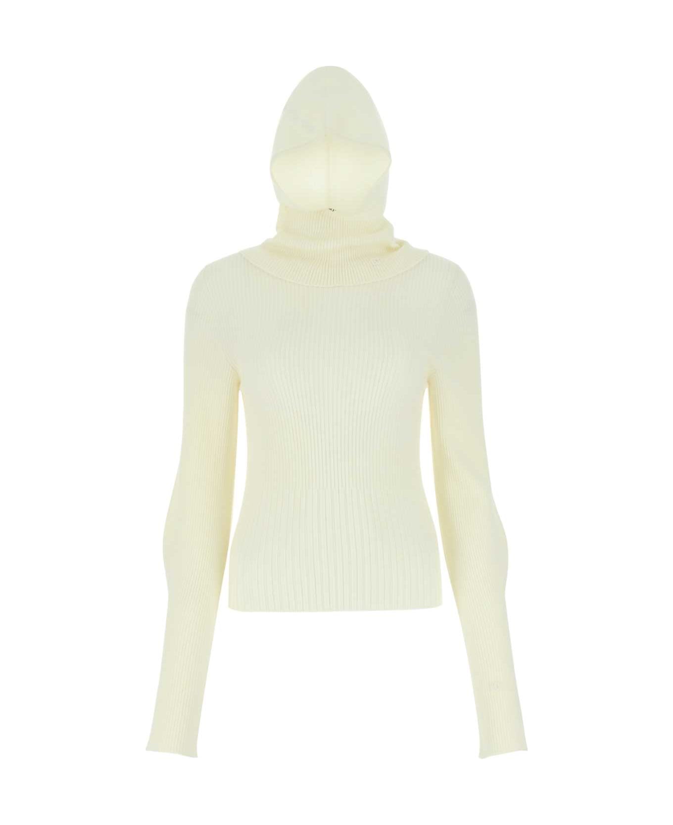 Low Classic Ivory Wool Sweater - 0060