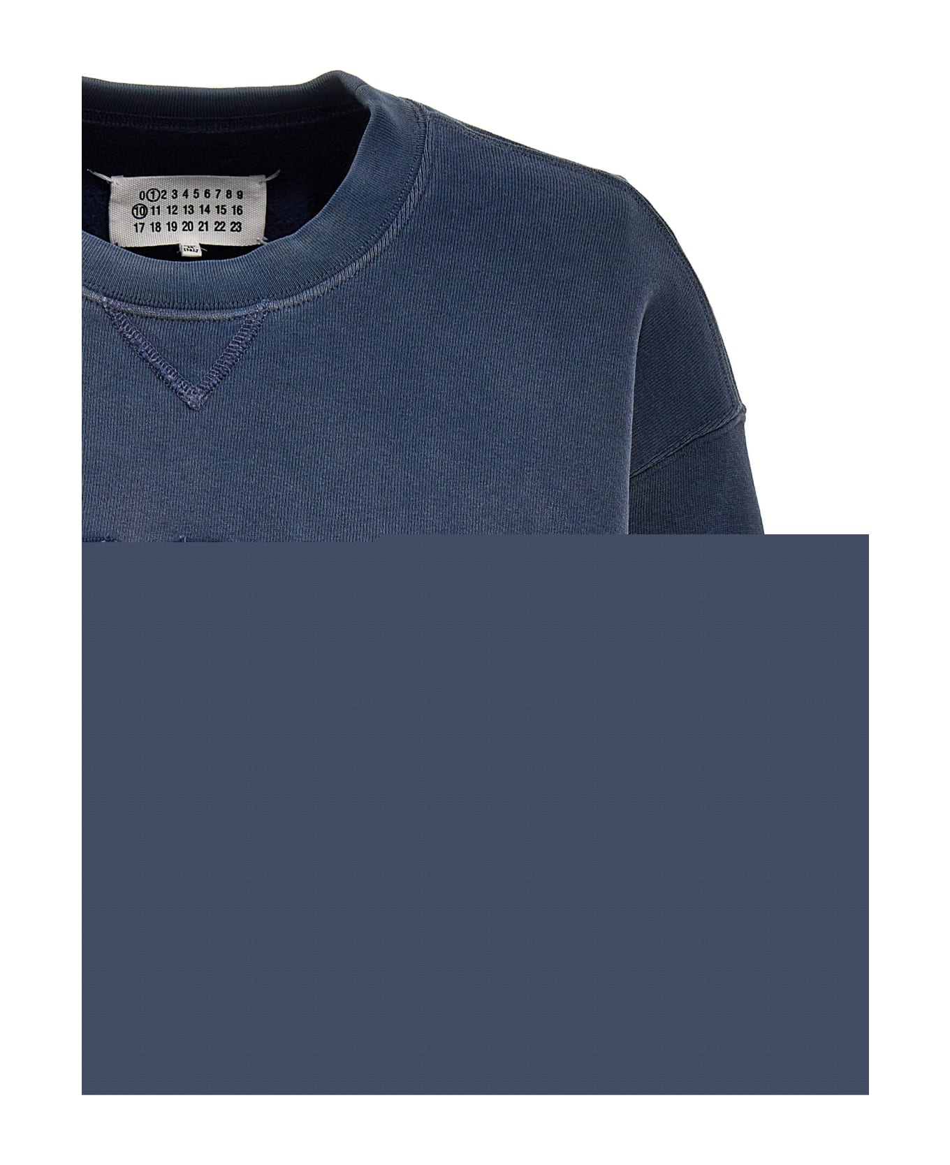 Maison Margiela Cropped Sweatshirt - BLU