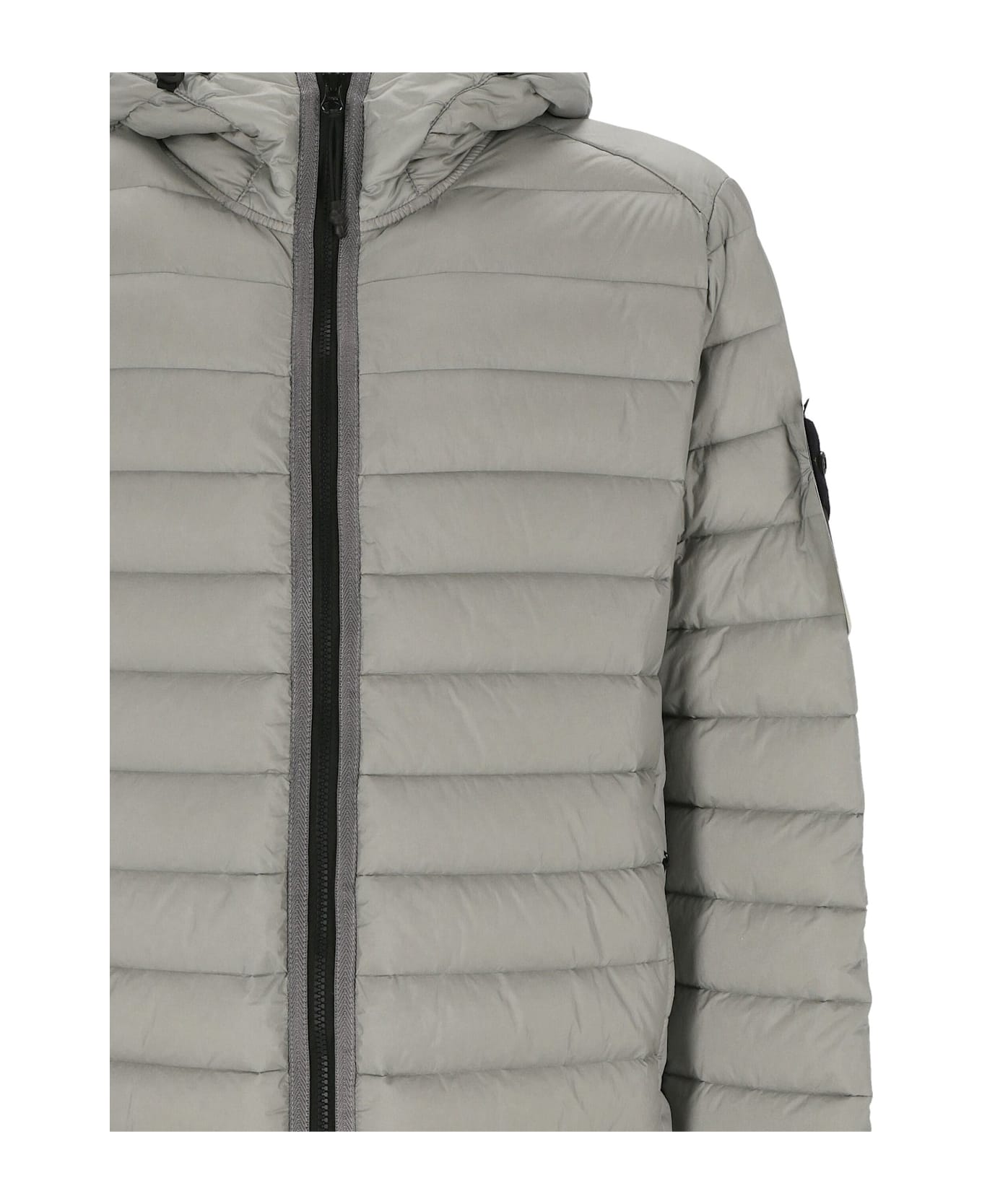 Stone Island Zipped Quilted Jacket - Grey