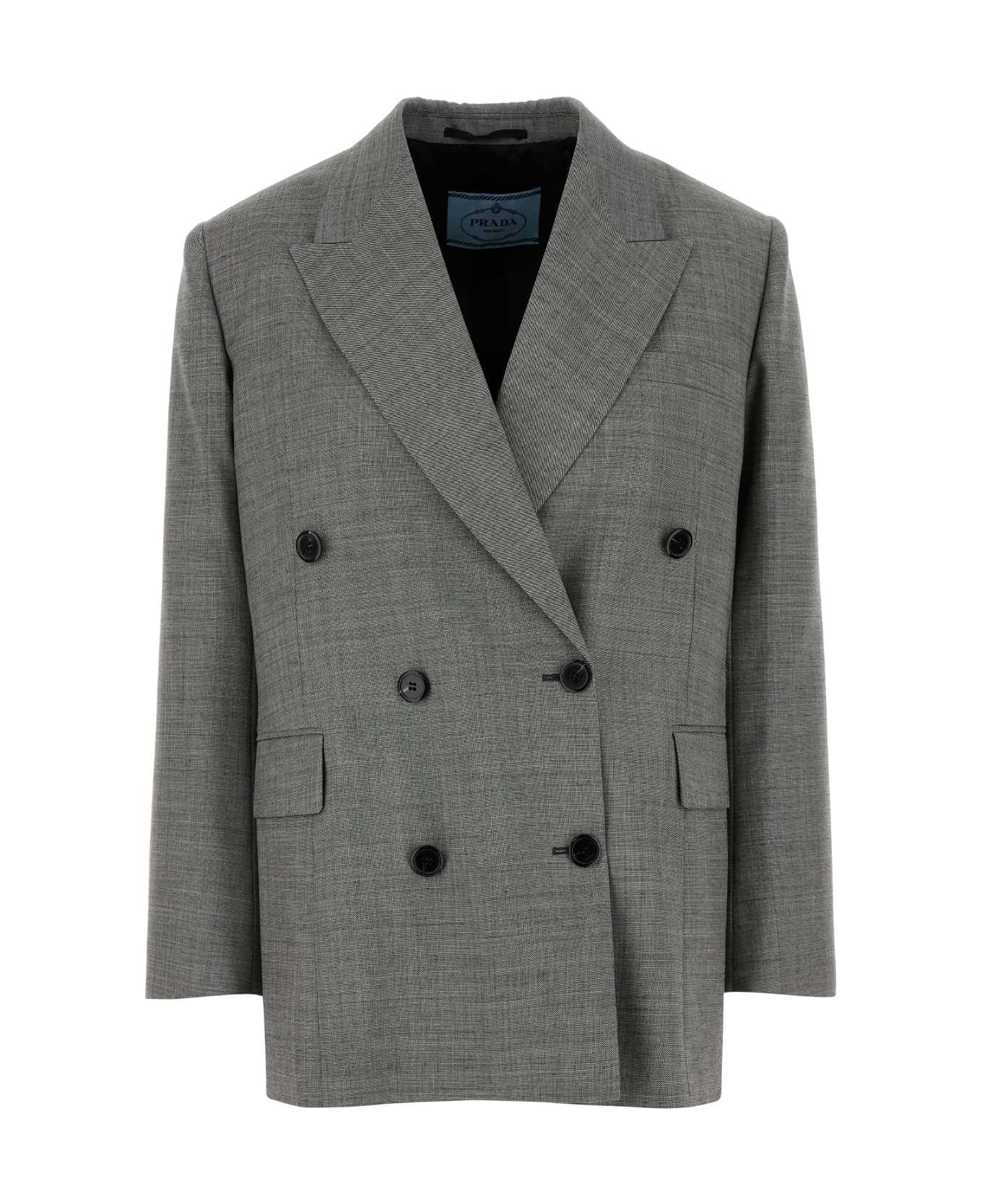 Prada Grey Wool Blazer - ARDESIA