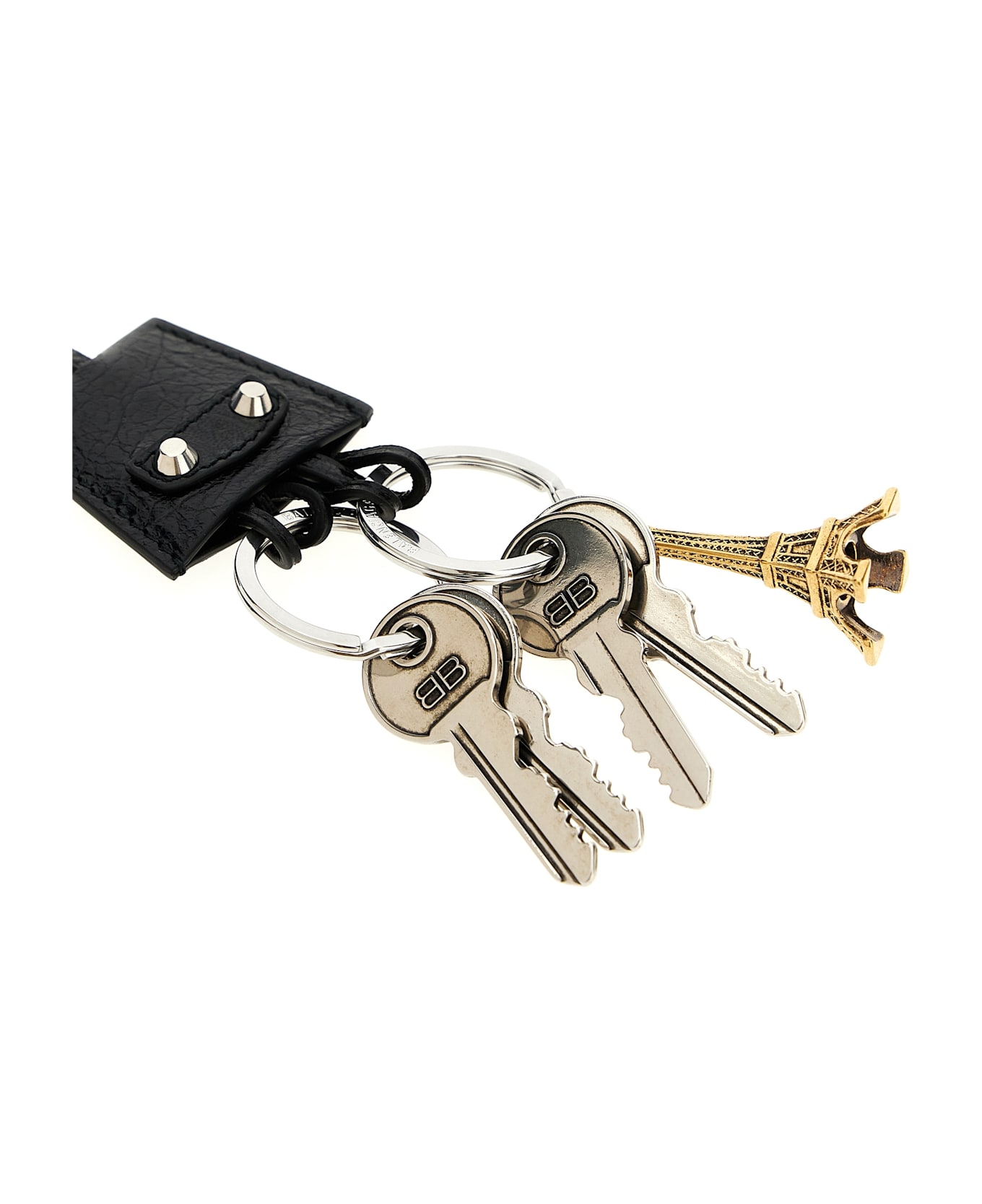 Balenciaga 
le City Charm Eiffel
 Keyring - BLACK