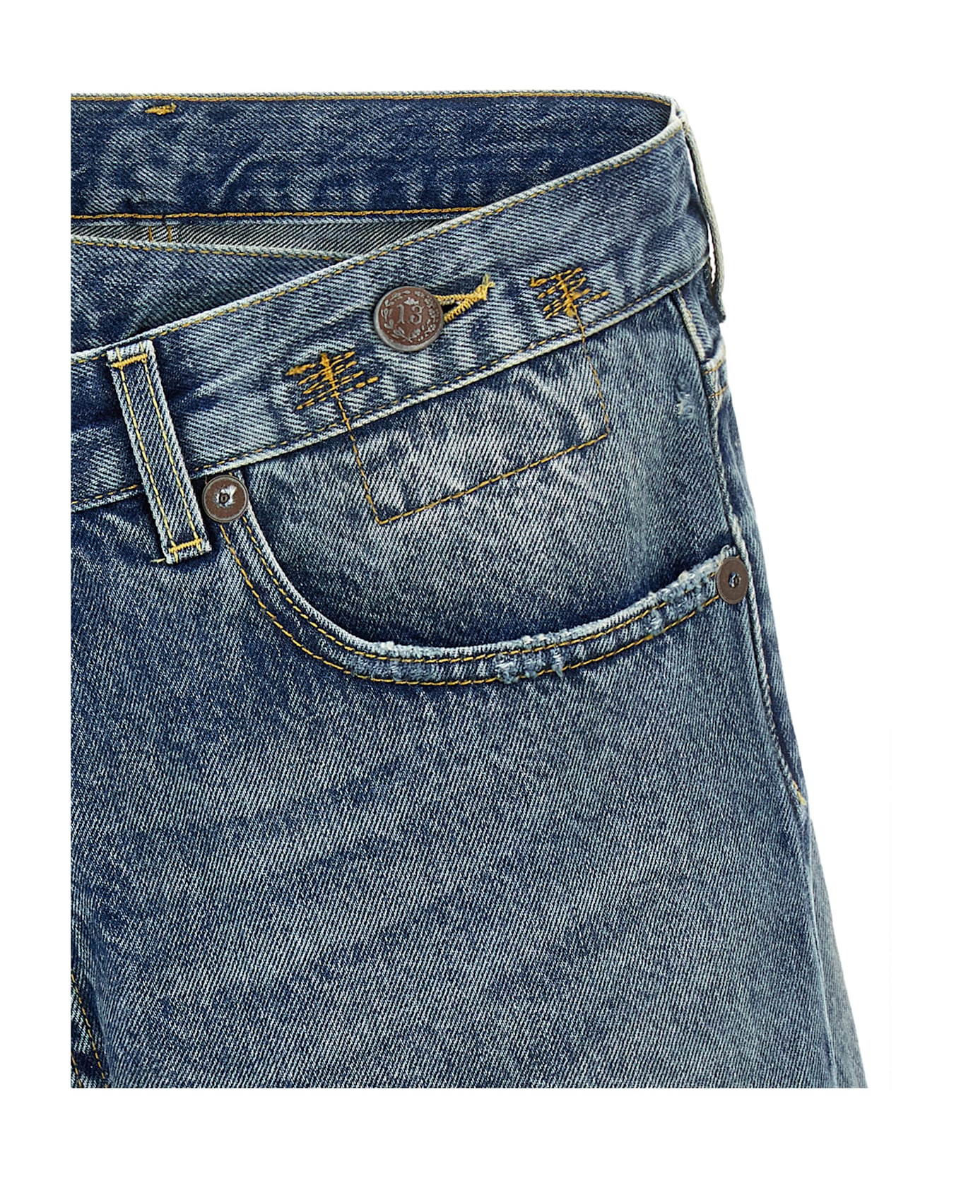 R13 
crossover
 Shorts - Blue