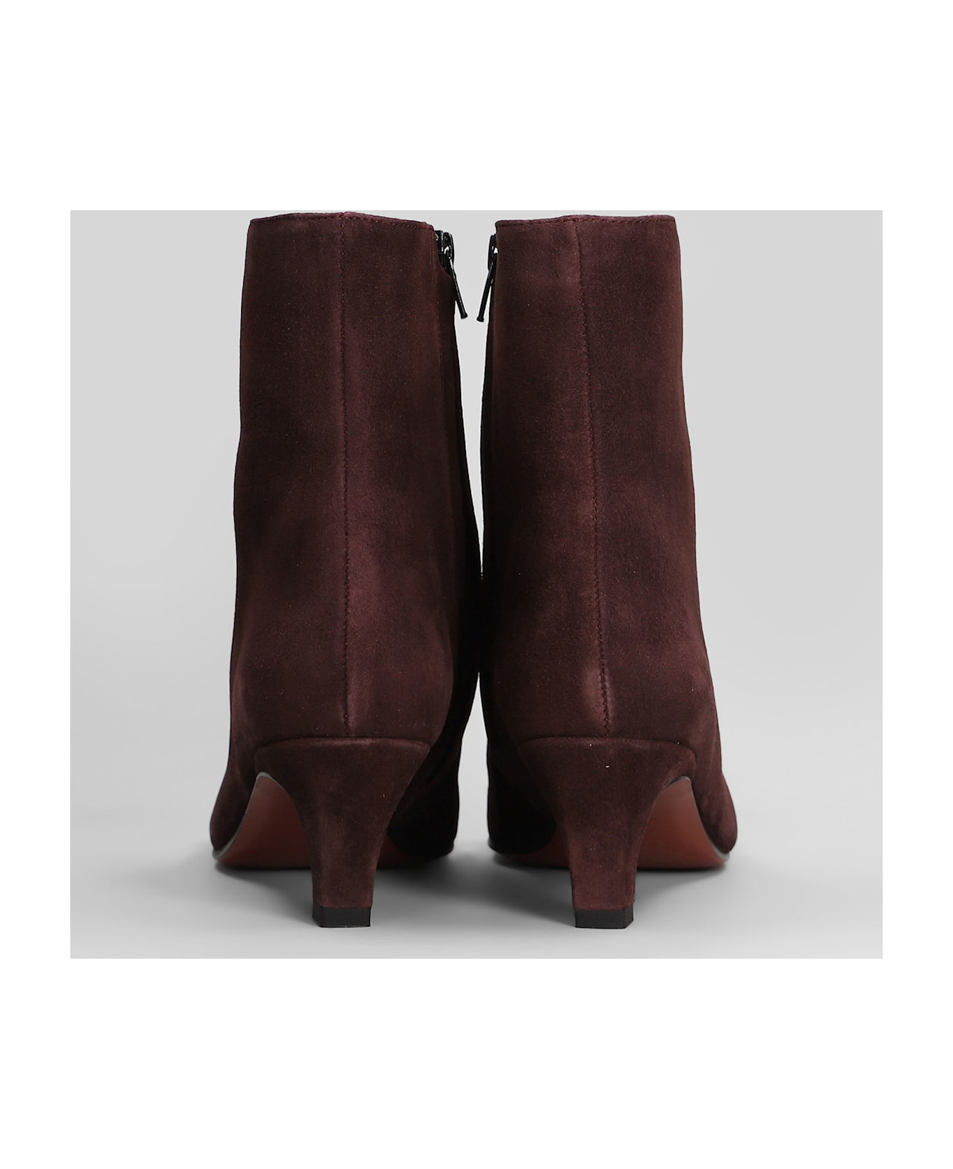 Roberto Festa Evari High Heels Ankle Boots In Viola Suede - Viola