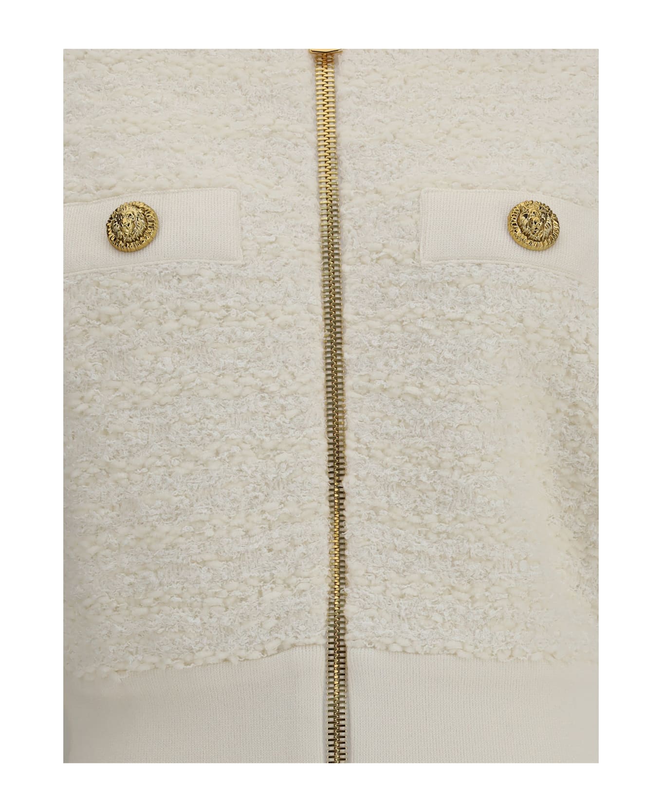Balmain Tweed Bomber Jacket