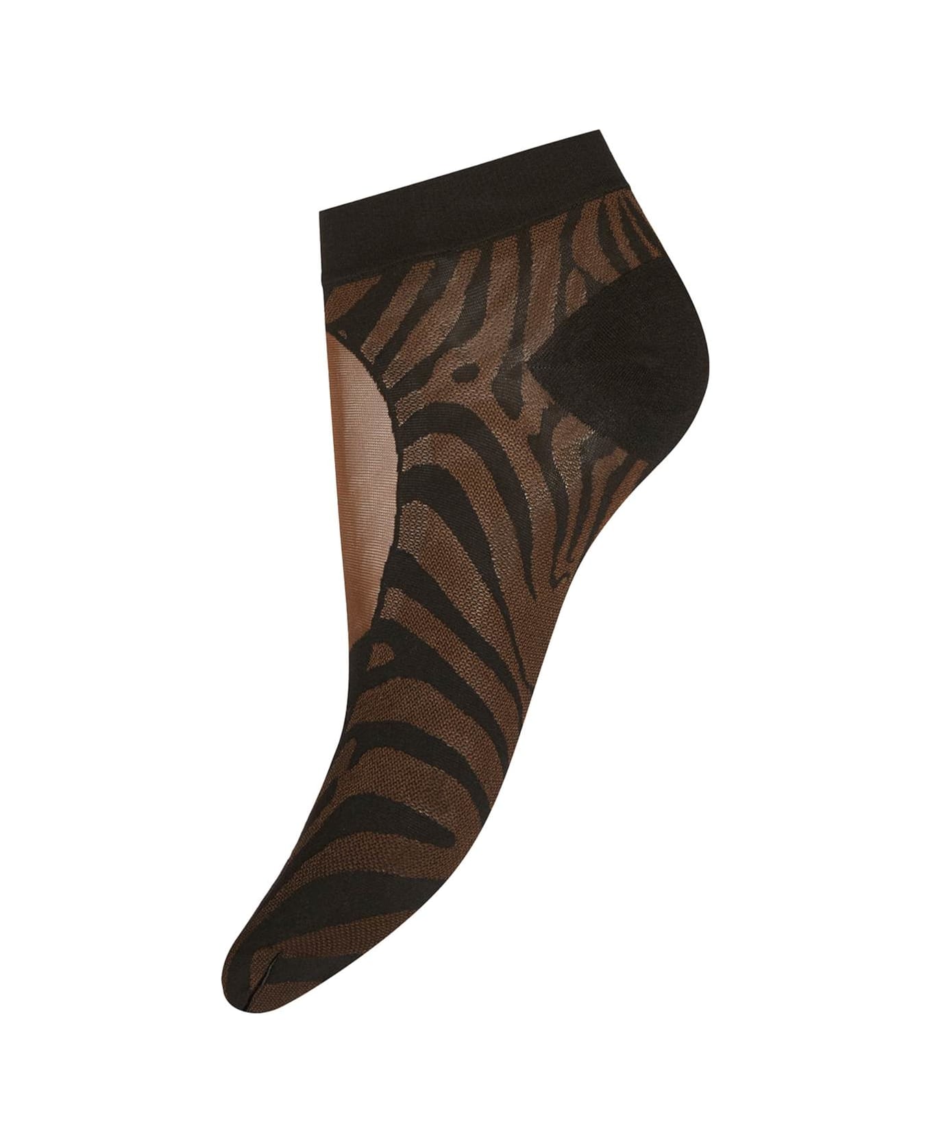 Wolford Animalier Socks - COCA BLACK (Brown)