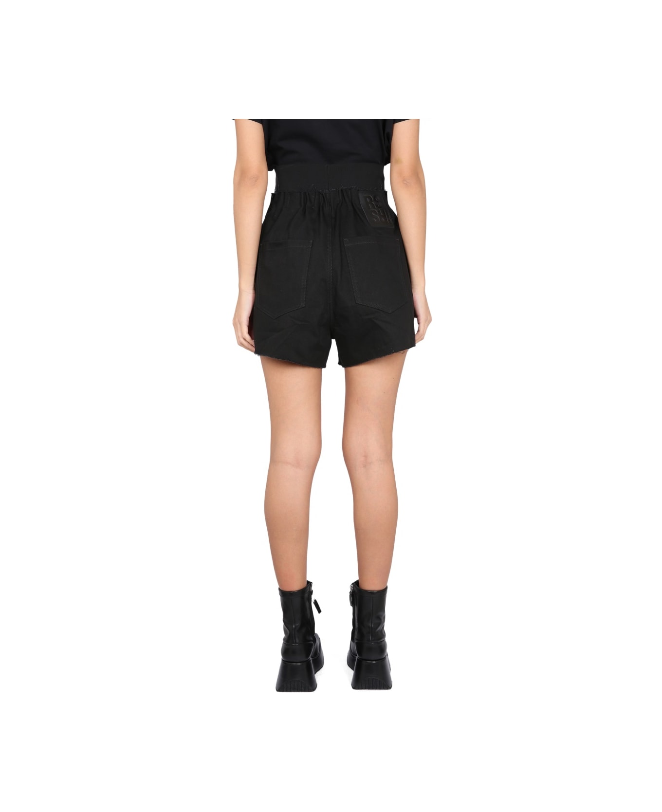 Raf Simons Denim Bermuda Shorts - BLACK