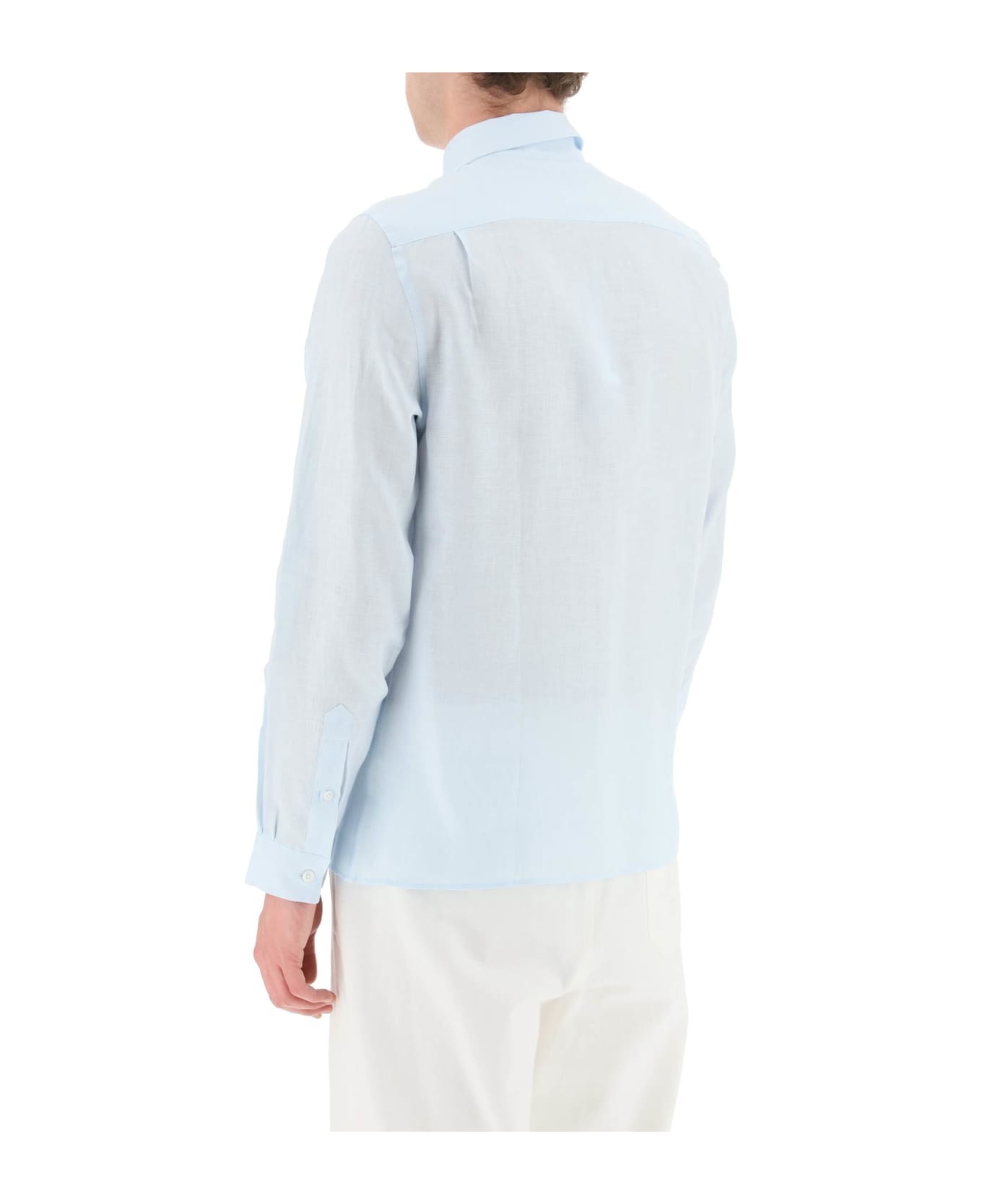 Lacoste Light Linen Shirt - AZZURRO CHIARO (Light blue)