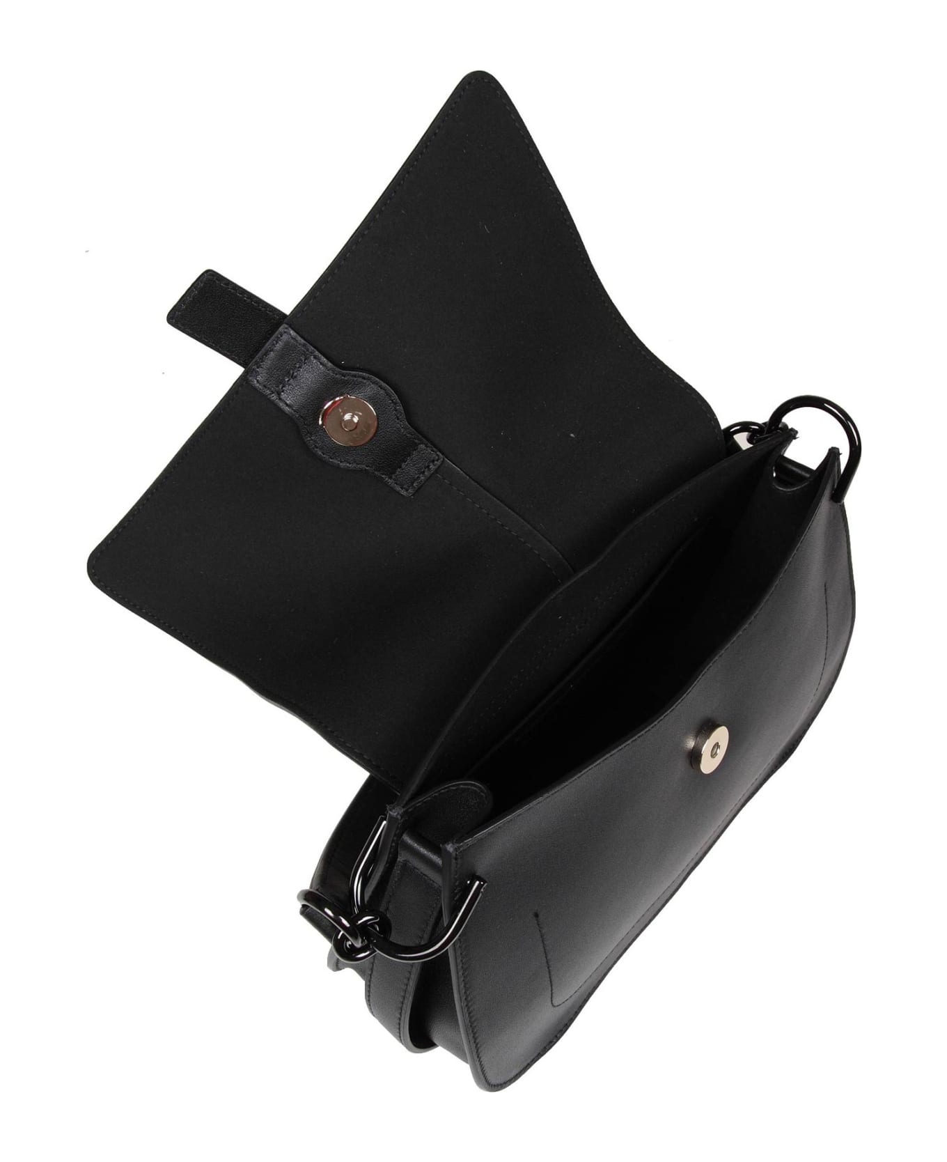 Furla Flow Handbag In Black Leather - Nero