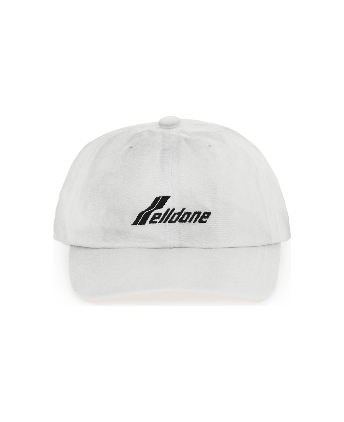 WE11 DONE Logoed Baseball Cap - WHITE (White)