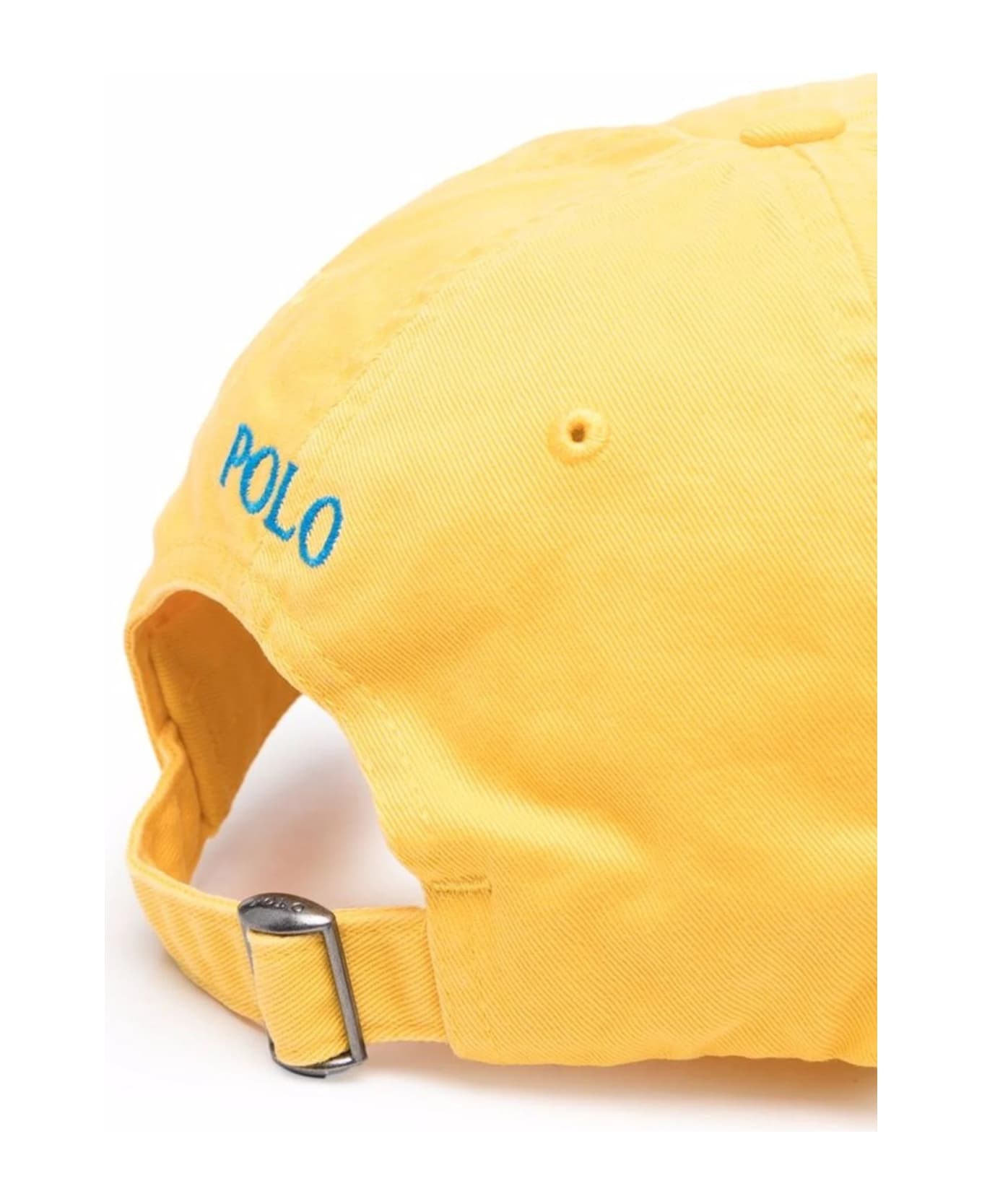 Ralph Lauren Yellow Baseball Hat With Contrasting Pony - Yellow 帽子