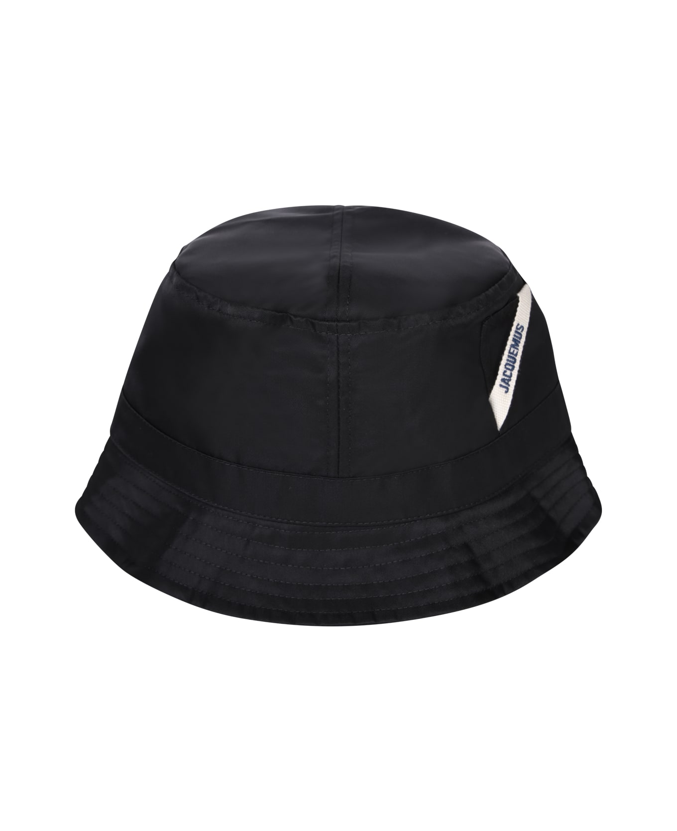 Jacquemus Logo Detailed Bucket Hat - Black