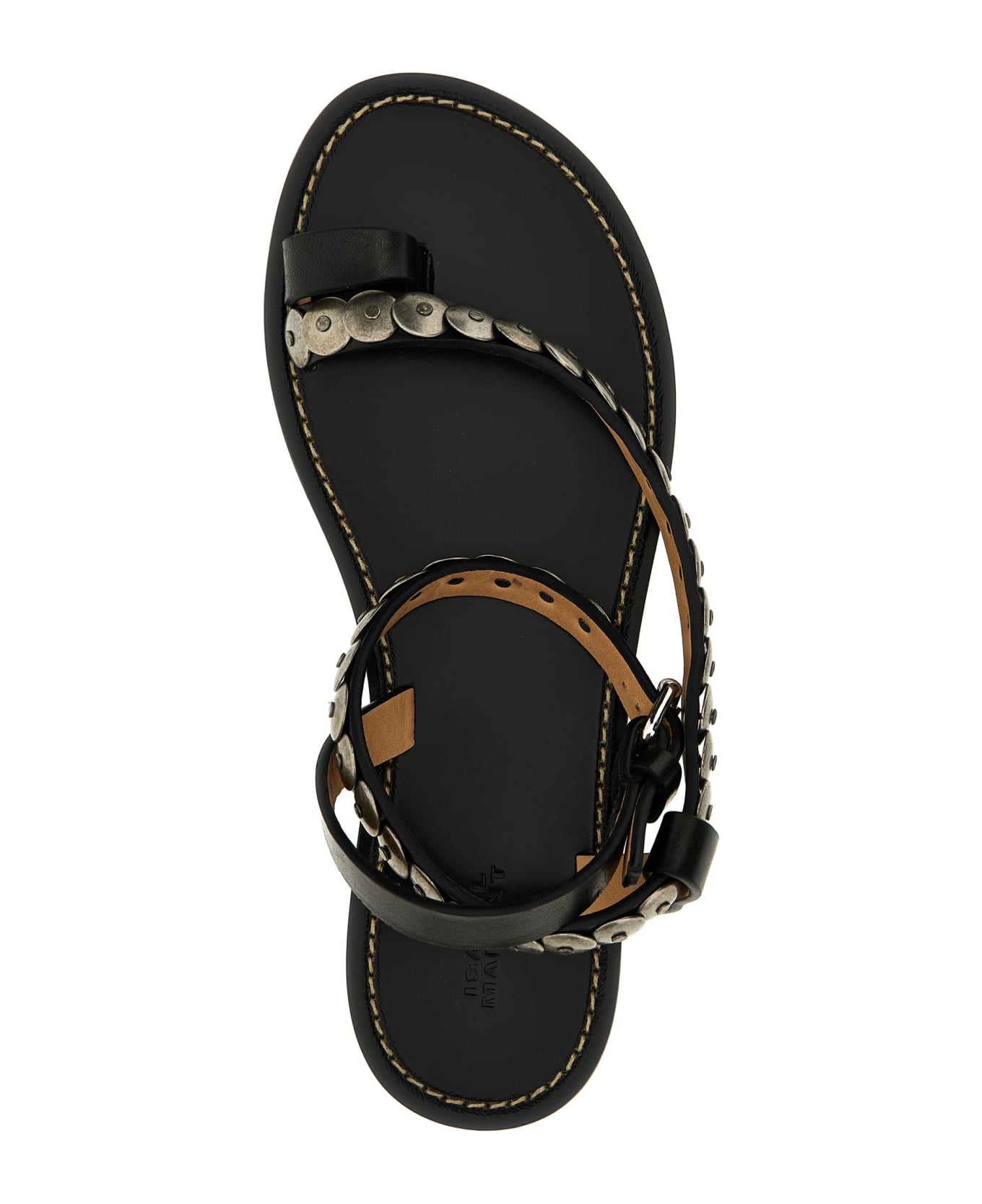 Isabel Marant Melte Leather Sandals - Black