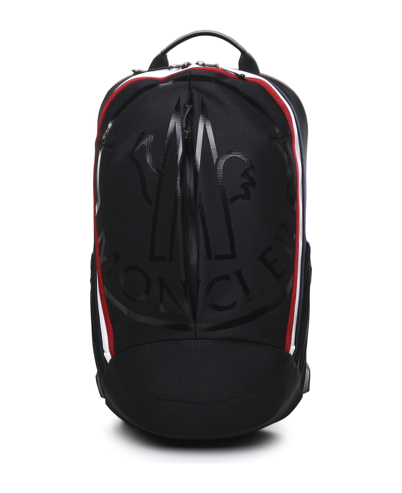 Moncler Cut Backpack In Polyester - Black