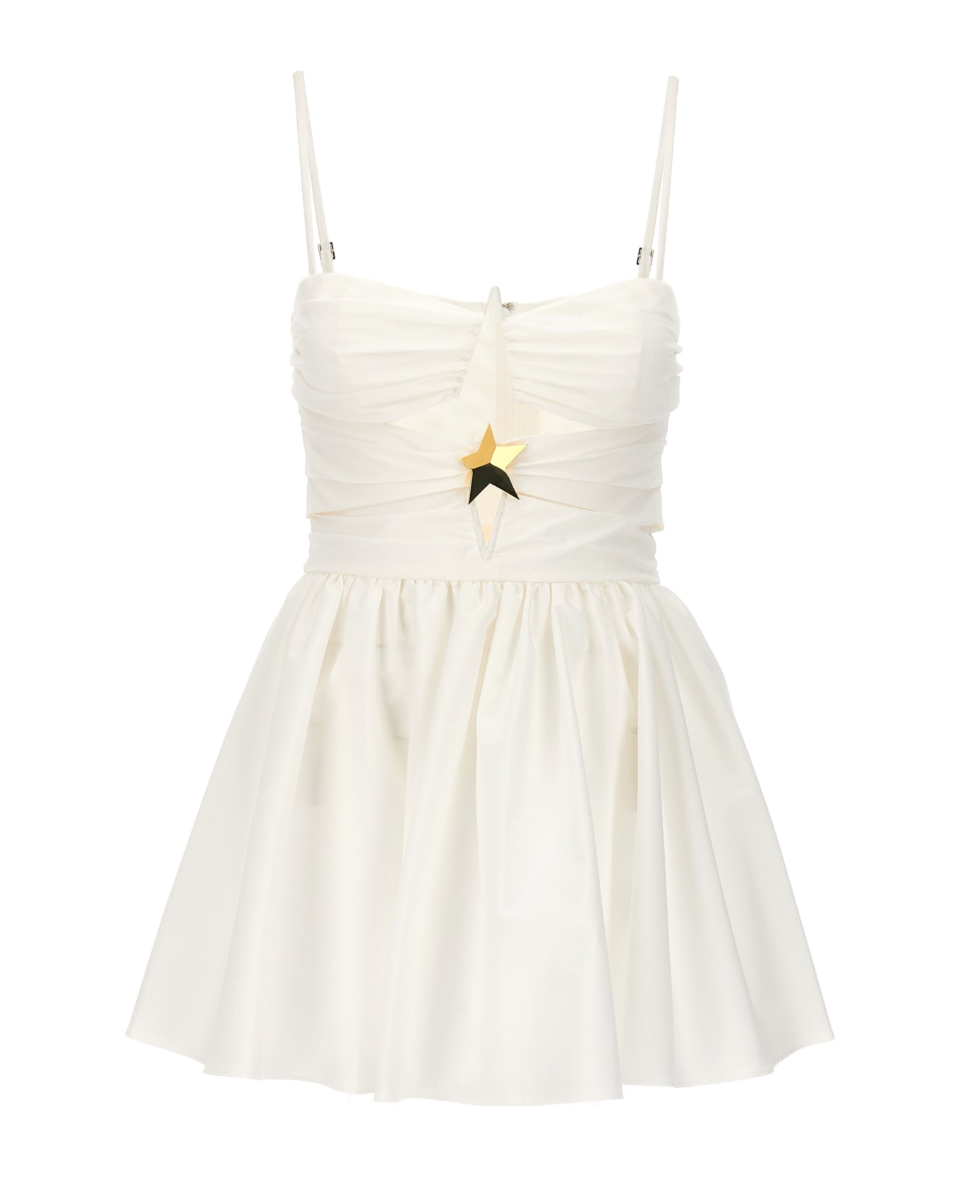 AREA 'star Cut Out' Dress - White