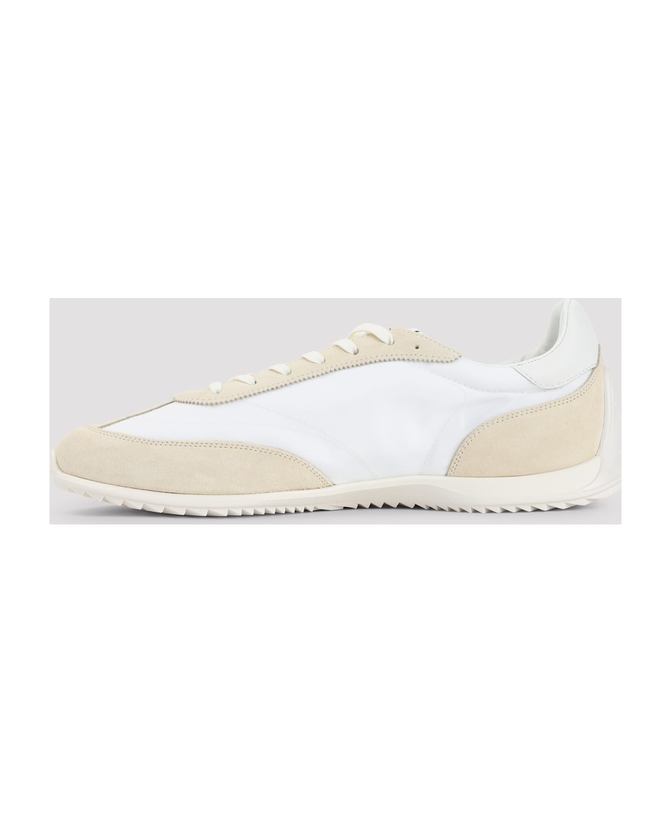 Celine Low Lace-up Sneakers With Triomphe - Fw Off White