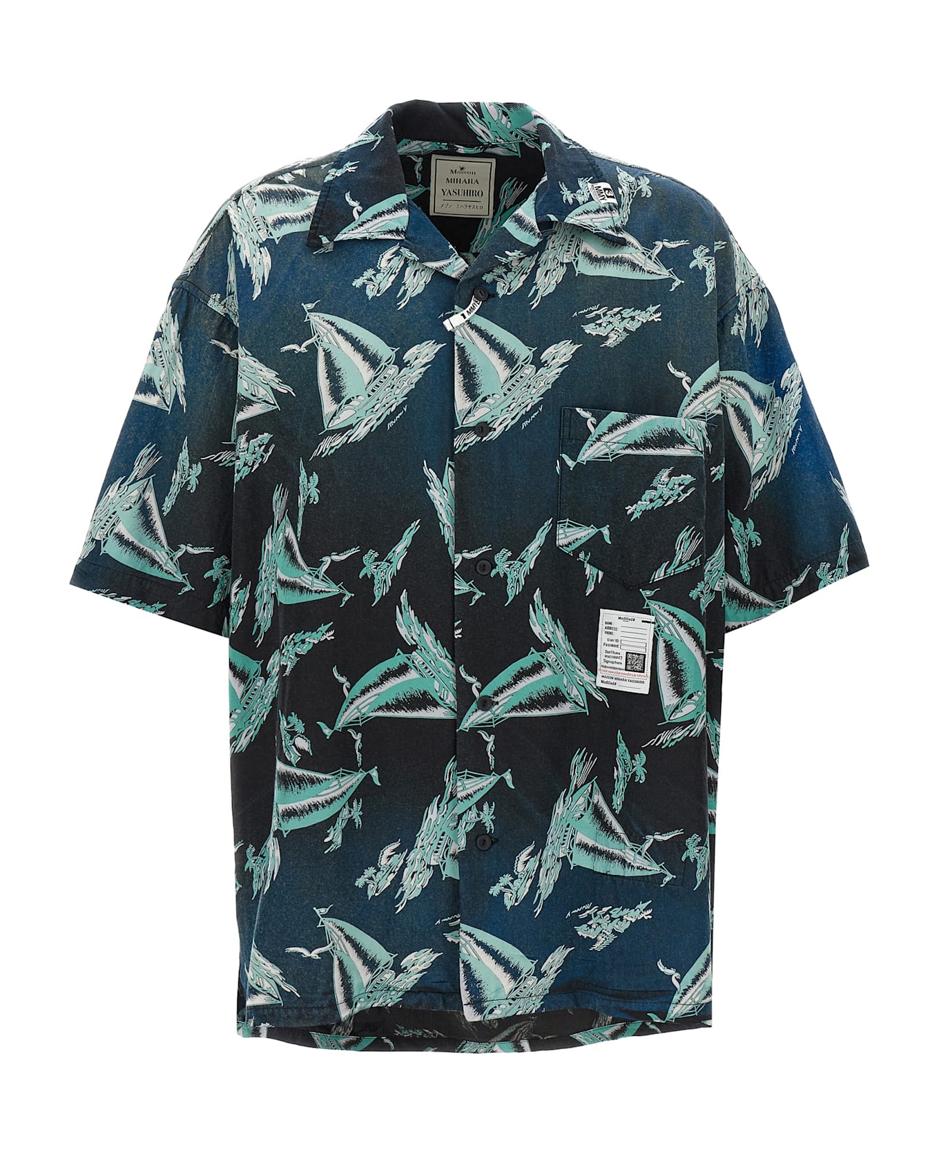 Mihara Yasuhiro Vintage Shirt - BLACK/BLUE