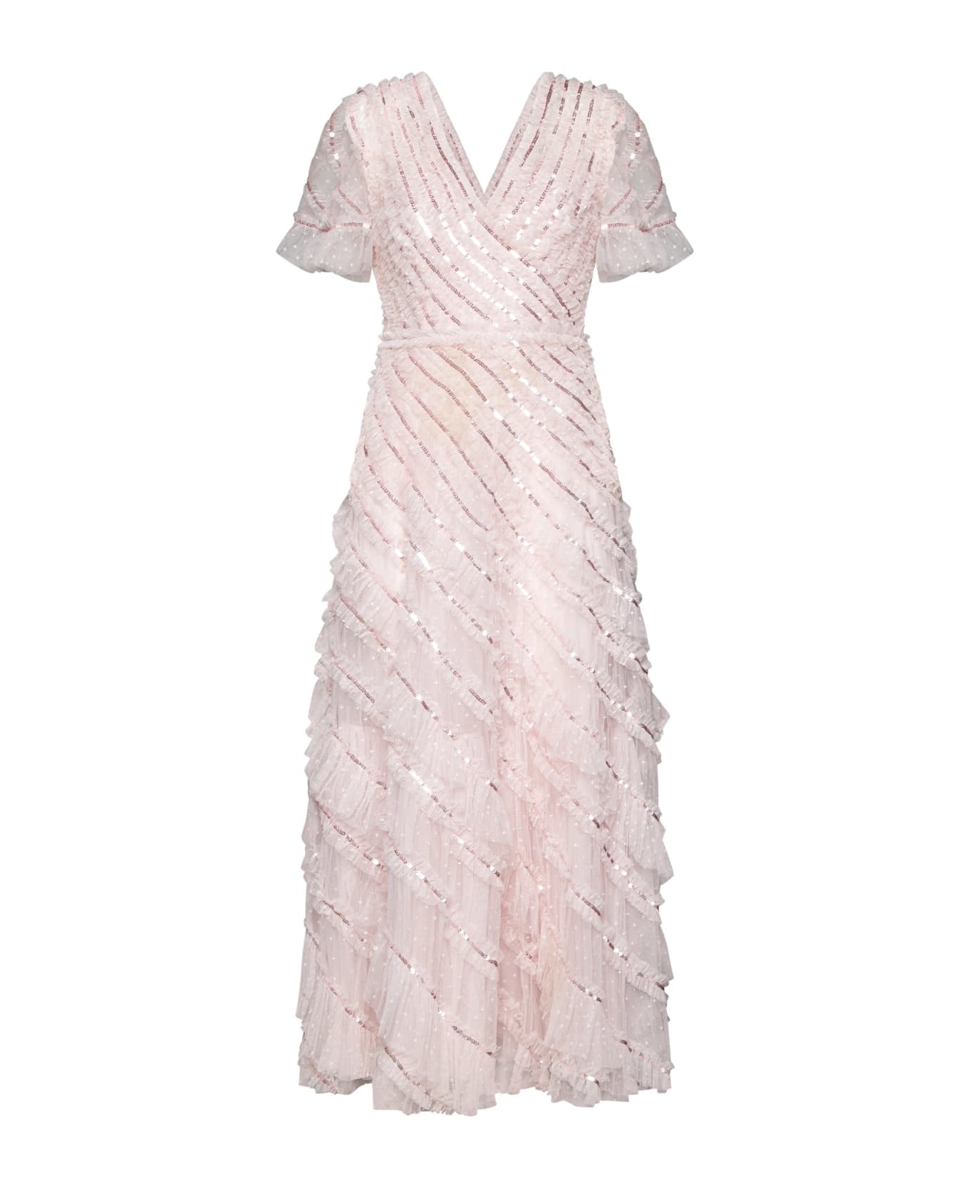 Needle & Thread Dress - Peony pink
