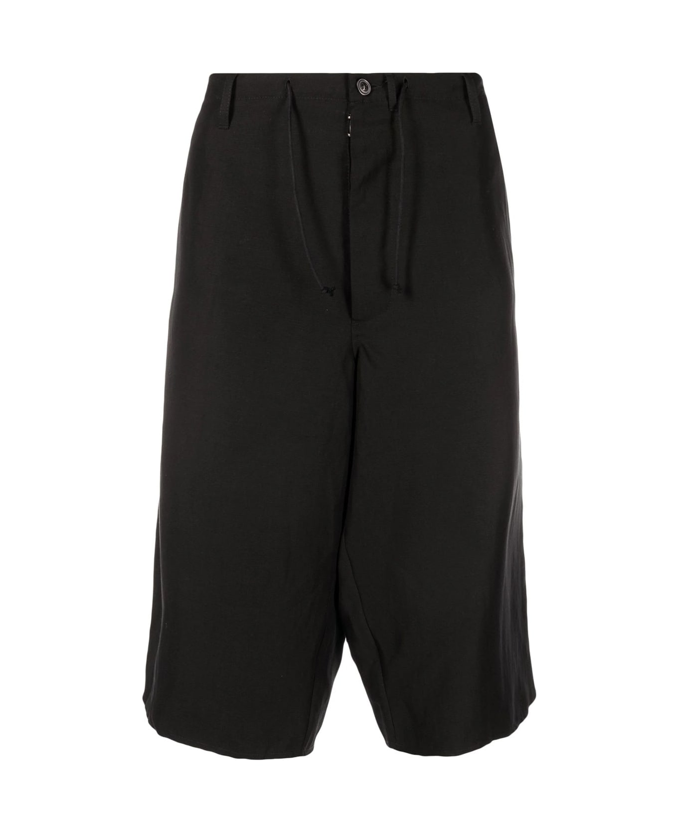 Maison Margiela Blend Linen Bermuda Shorts - Black