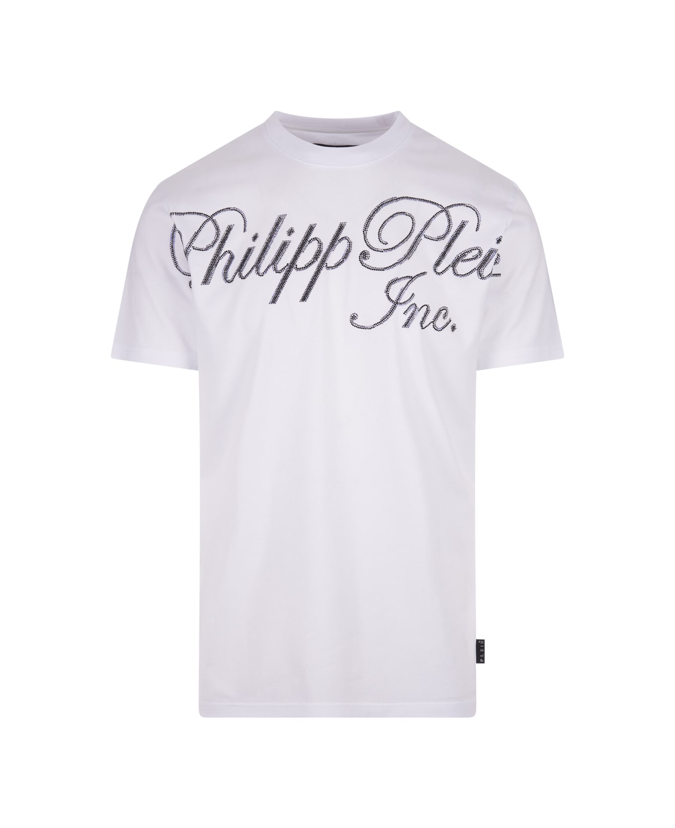 Philipp Plein White T-shirt With Crystals Philipp Plein Tm - White