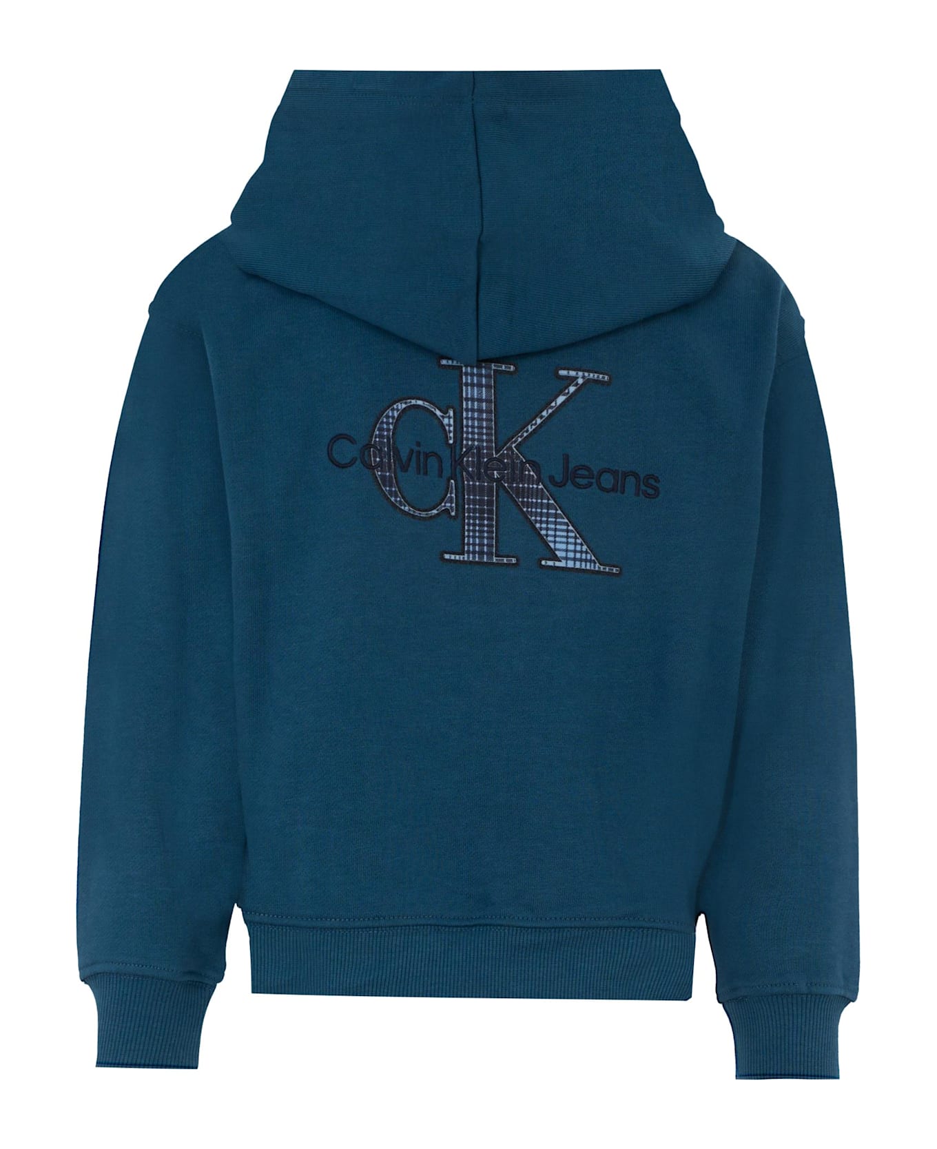 Calvin Klein Blue Sweatshirt For Boy With Logo - Blue