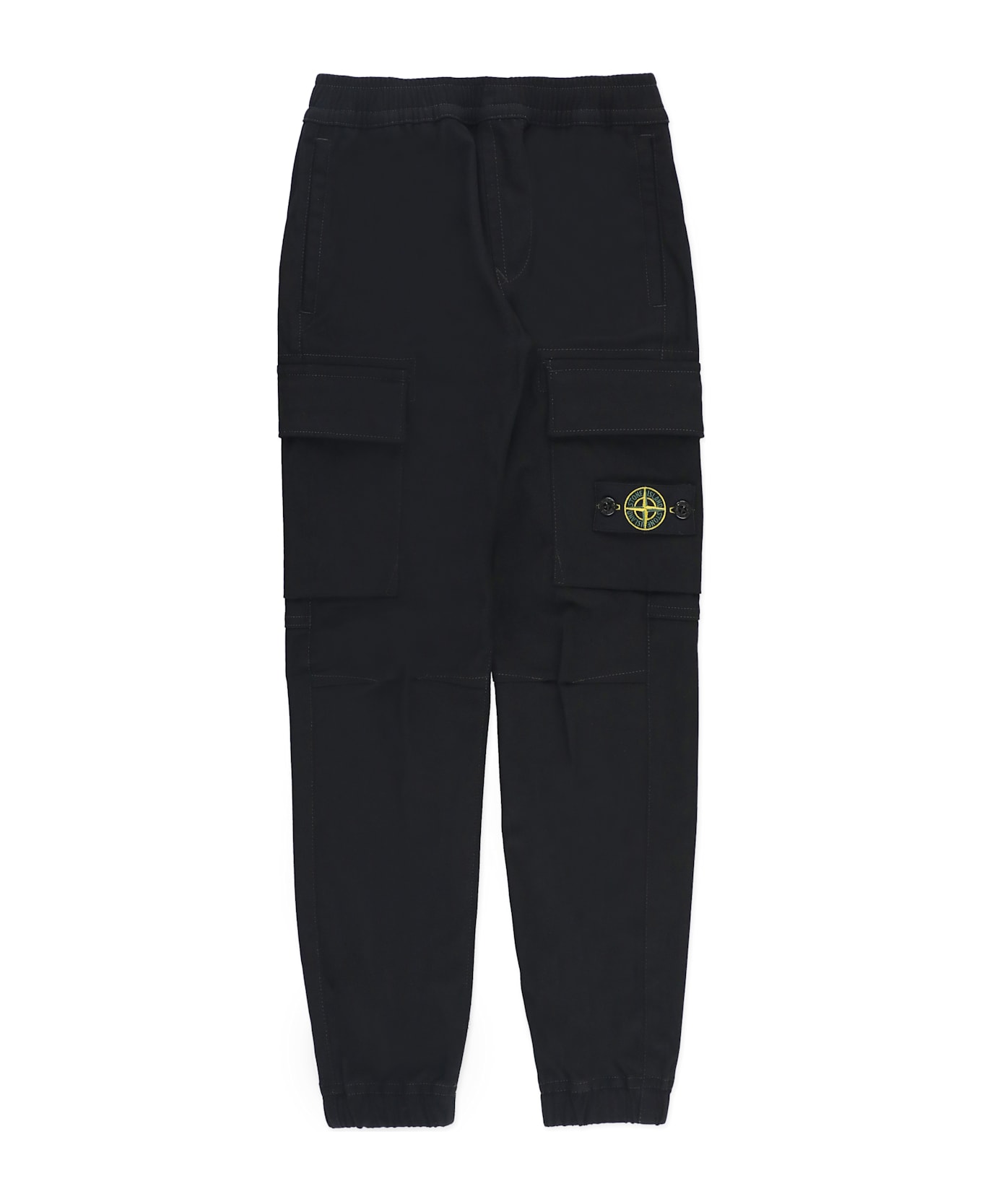 Stone Island Regular Taper Pants - Black