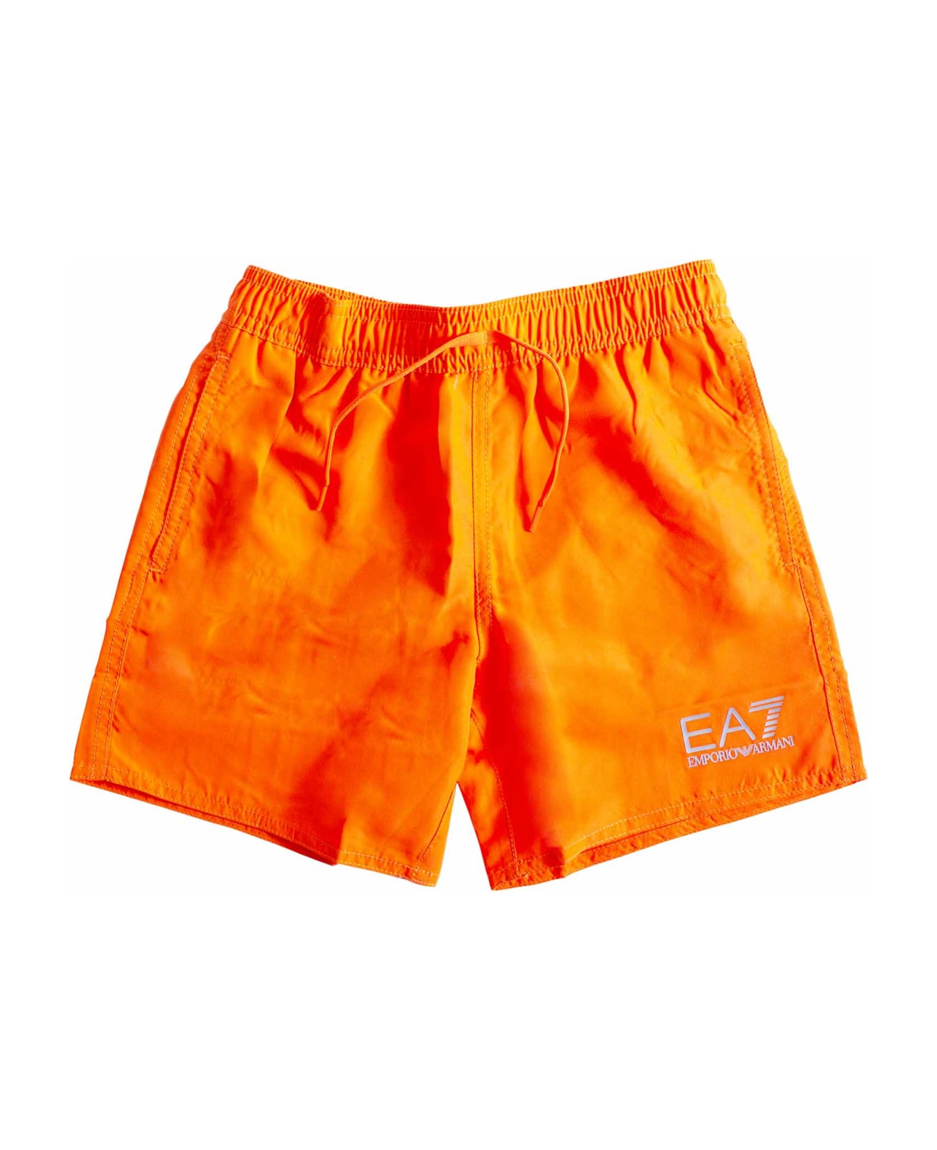 Emporio Armani Logo Print Shorts - Orange アンダーウェア