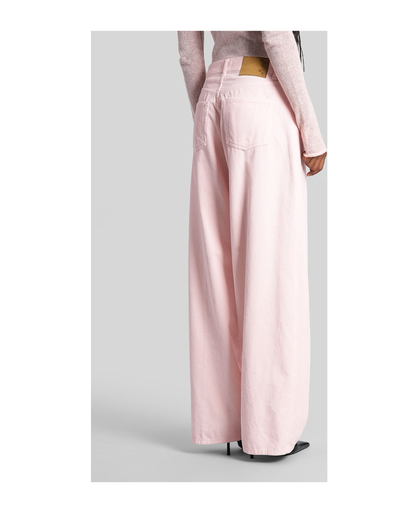 Haikure Bethany Velvet Pants In Rose-pink Cotton - rose-pink