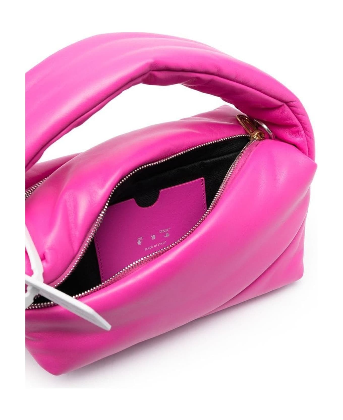 Off-White Pink Leather Pump 24 Handbag - Fuxia