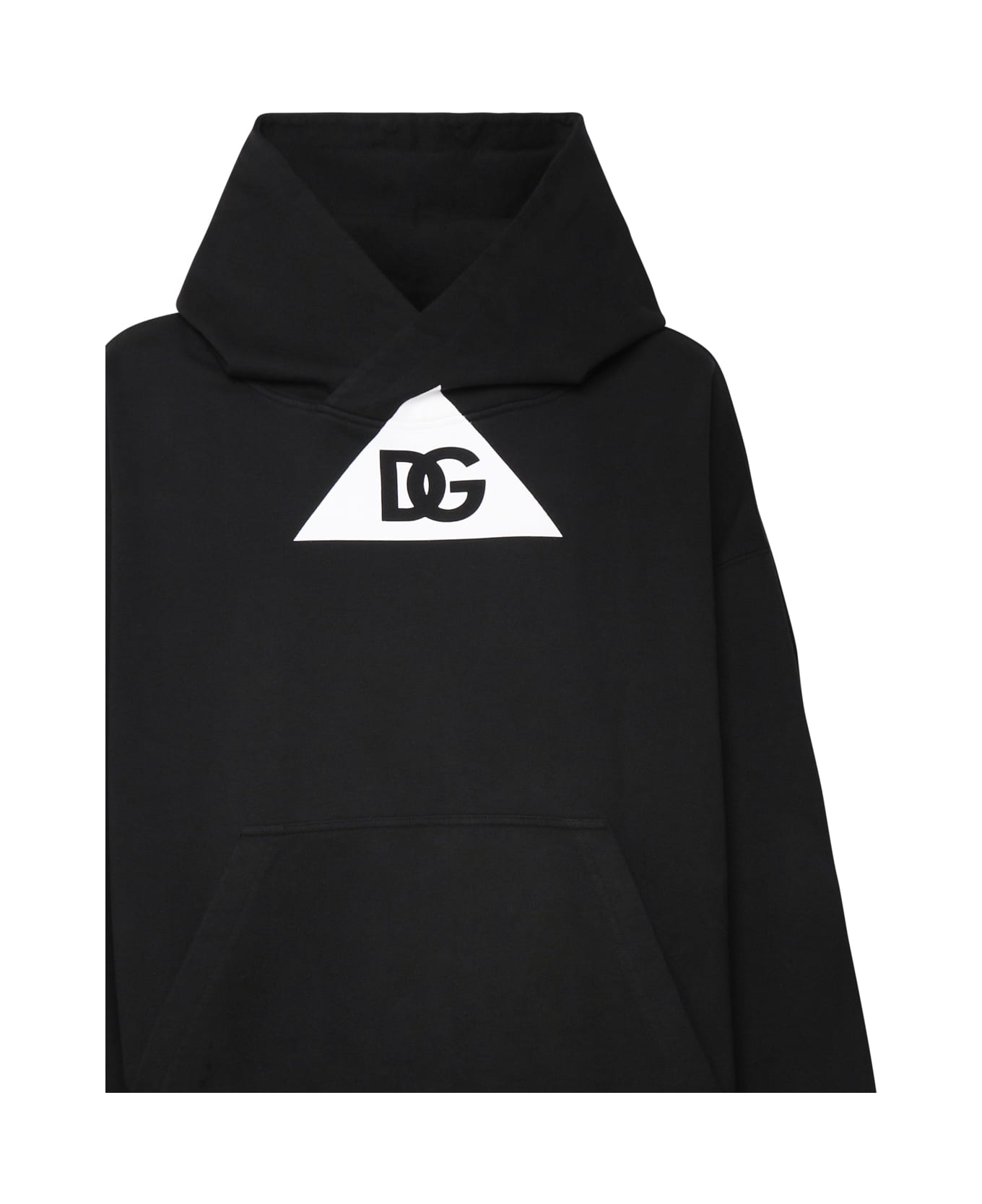 Dolce & Gabbana Cotton Logo Sweatshirt - Black ニットウェア