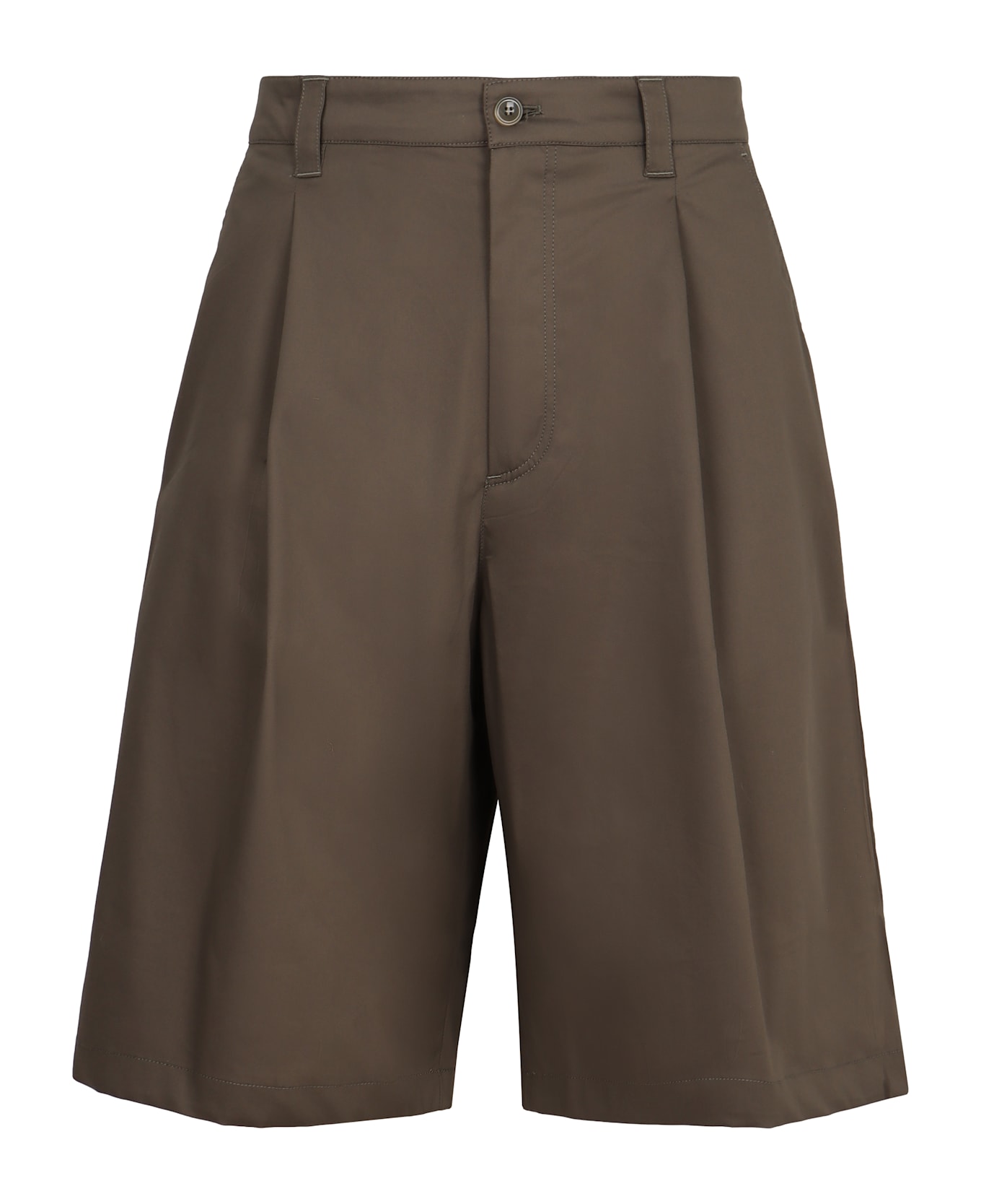 Department Five Cotton Blend Bermuda Shorts - green