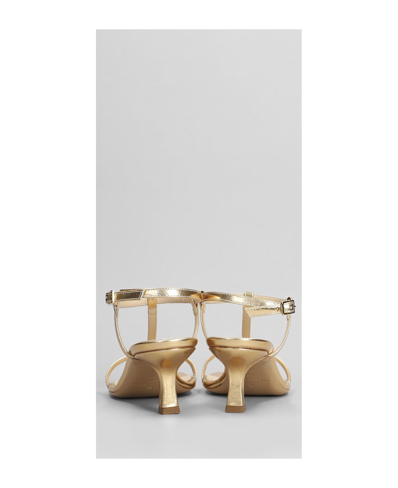 Fabio Rusconi Sandals In Platinum Leather - platinum