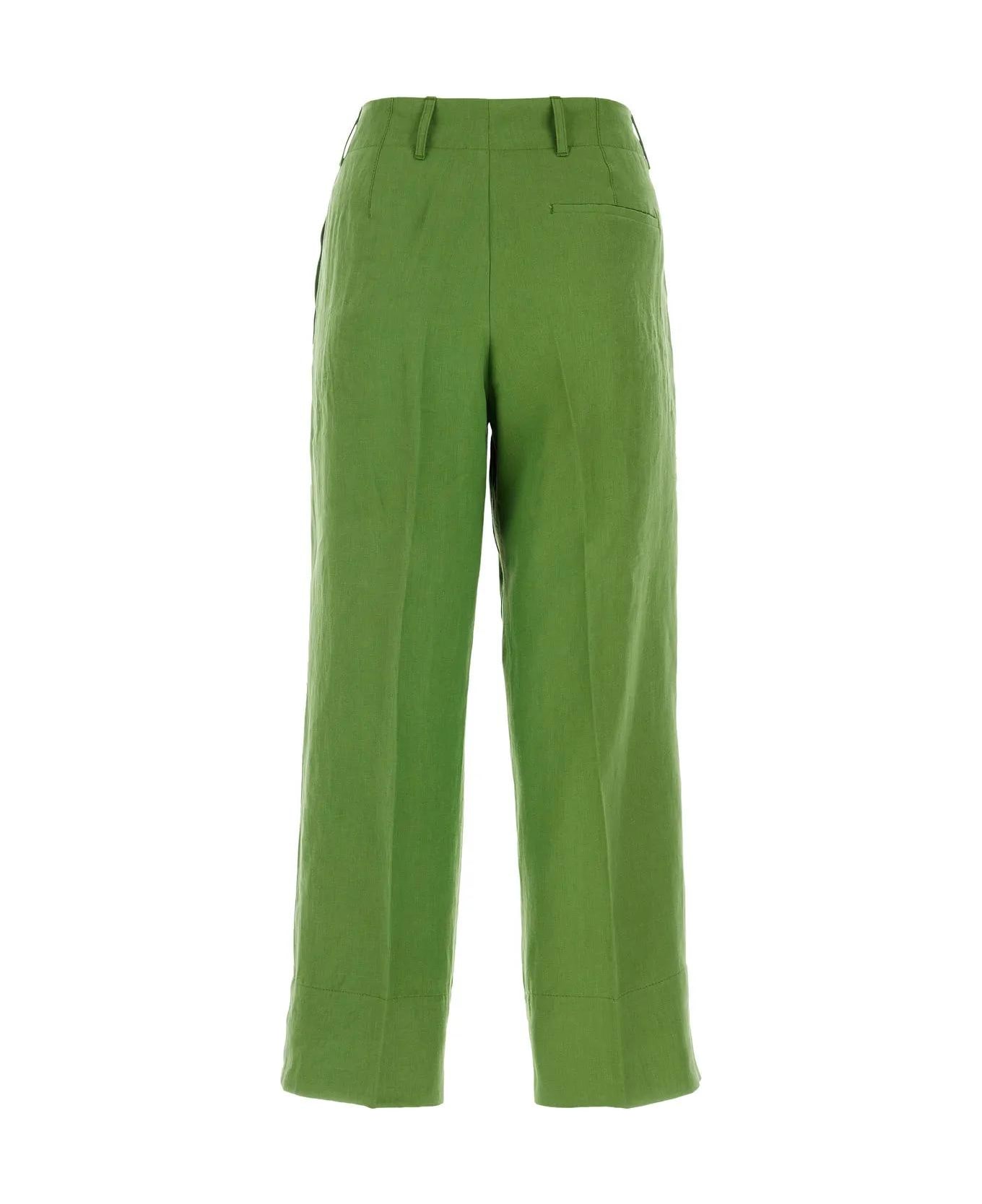 'S Max Mara Rebecca Linen Trousers - Green
