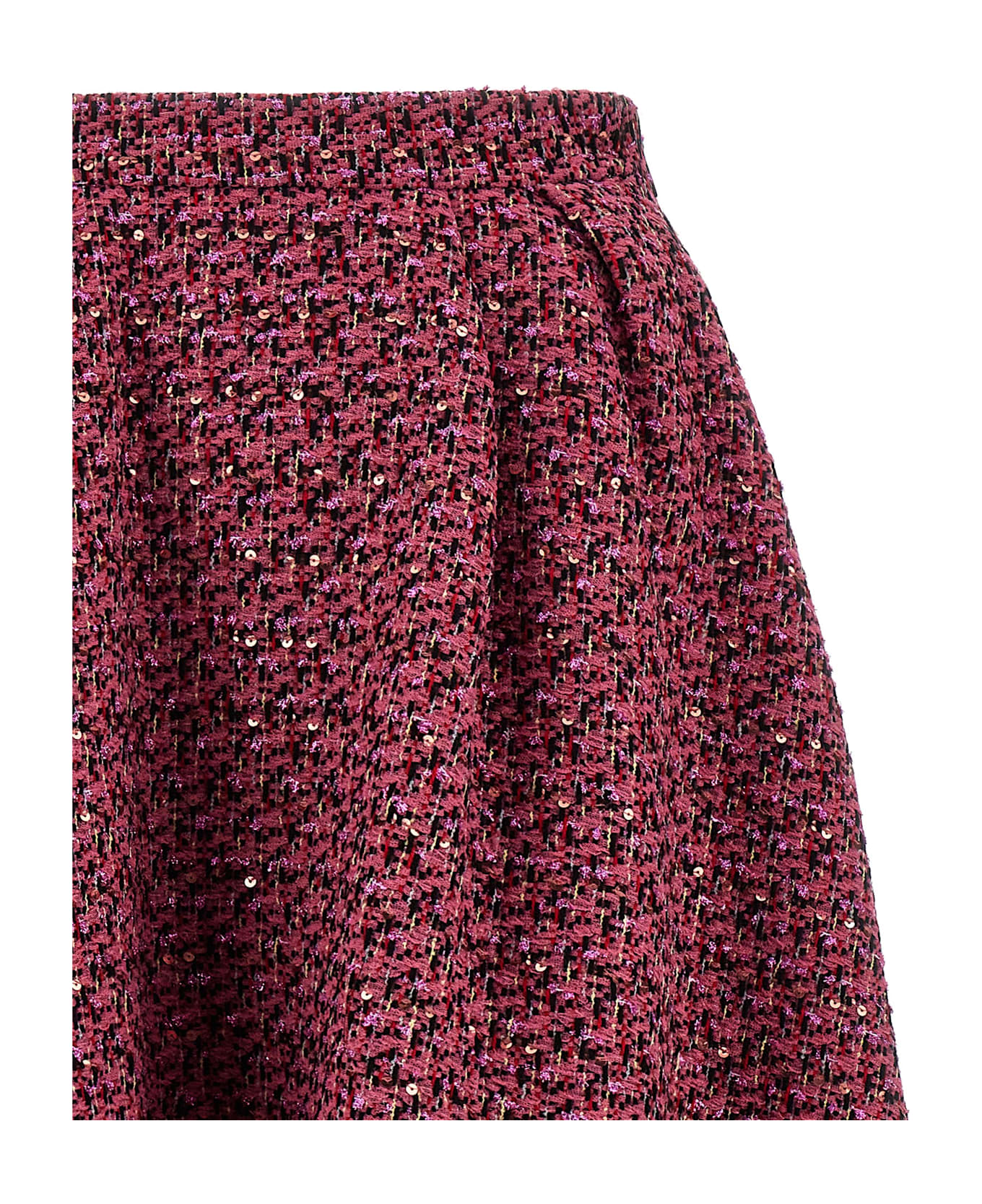 Alessandra Rich Tweed Skirt - Pink