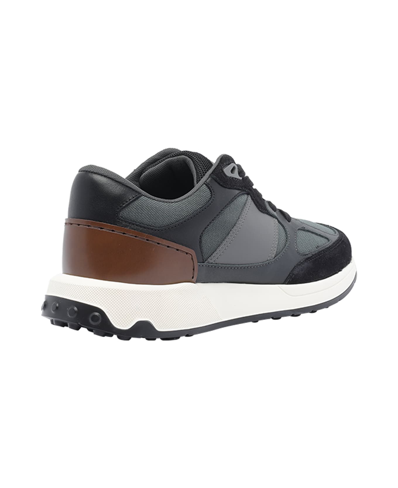 Tod
s Leather And Technical Fabric Sneakers - Grey