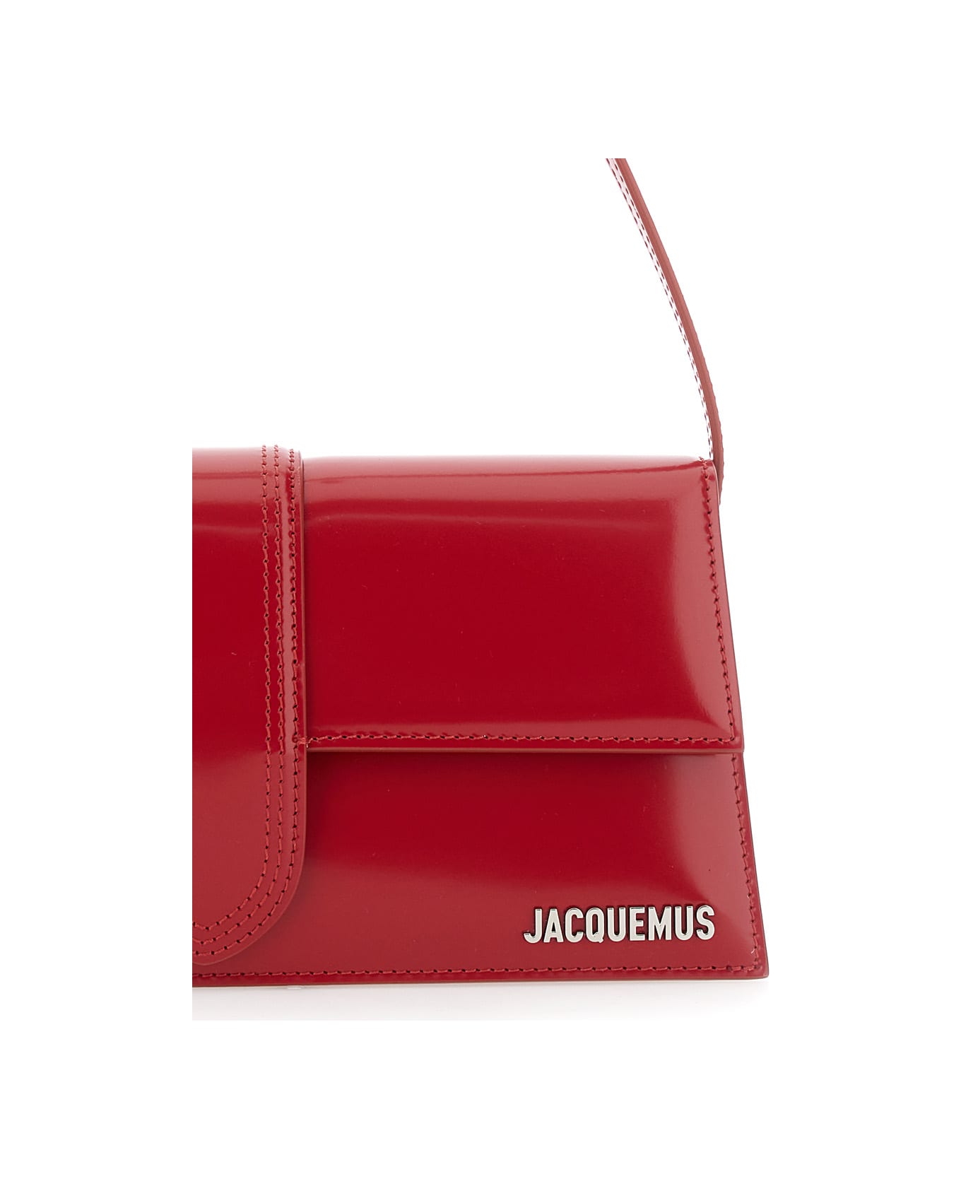 Jacquemus 
le Bambino Long
 Red Shoulder Bag With Removable Shoulder Strap In Leather Woman - RED