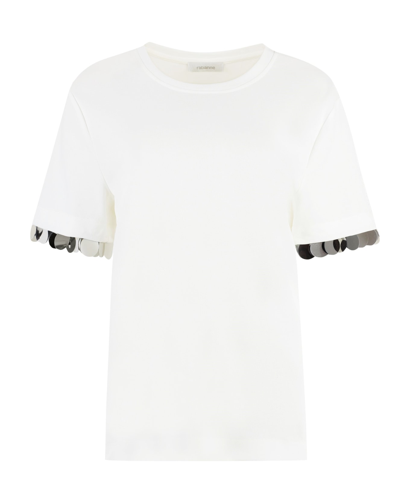 Paco Rabanne Viscose Crew-neck T-shirt - White