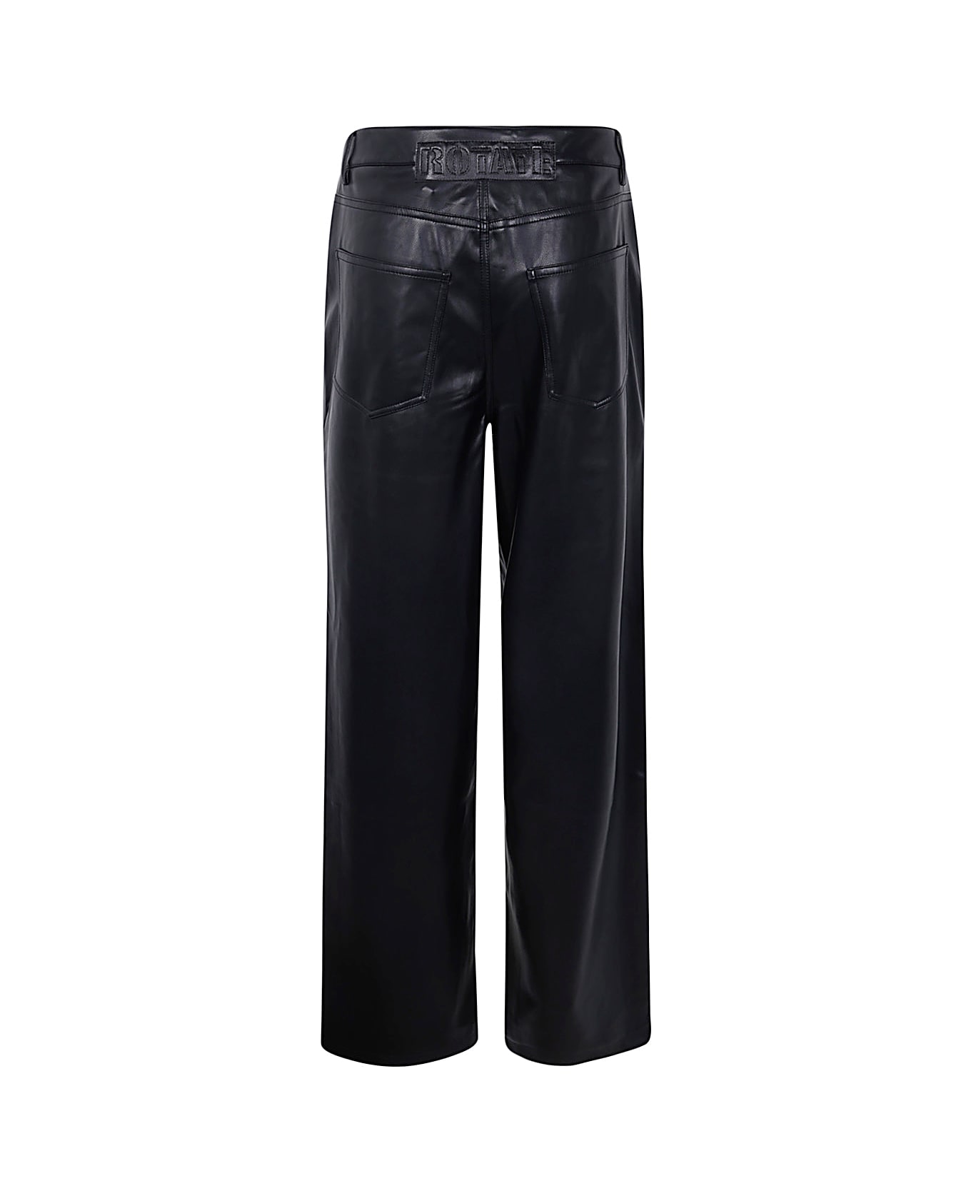 Rotate by Birger Christensen Wide Leg 5 Pocket Pants - Black