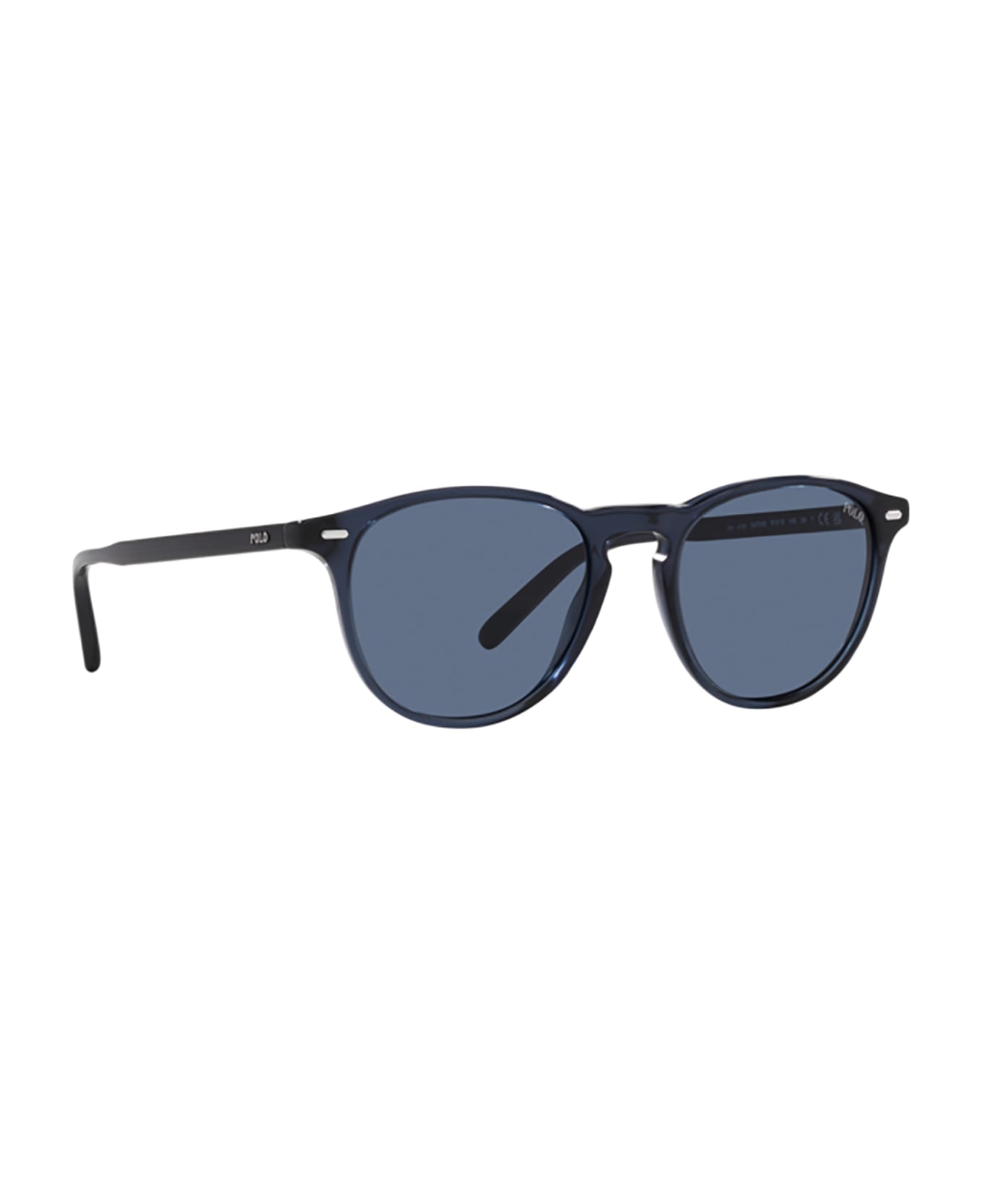 Polo Ralph Lauren Ph4181 Shiny Transparent Navy Blue Sunglasses - Shiny transparent navy blue