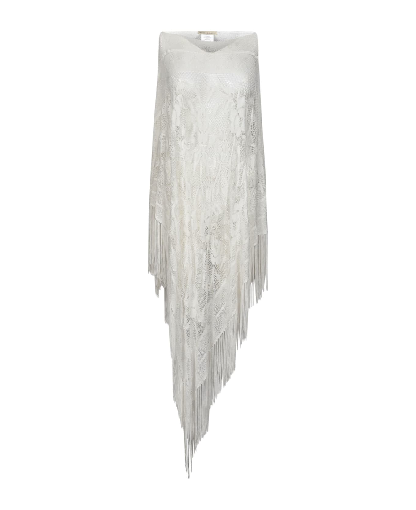 Faliero Sarti Mesh Sleeveless Dress - White