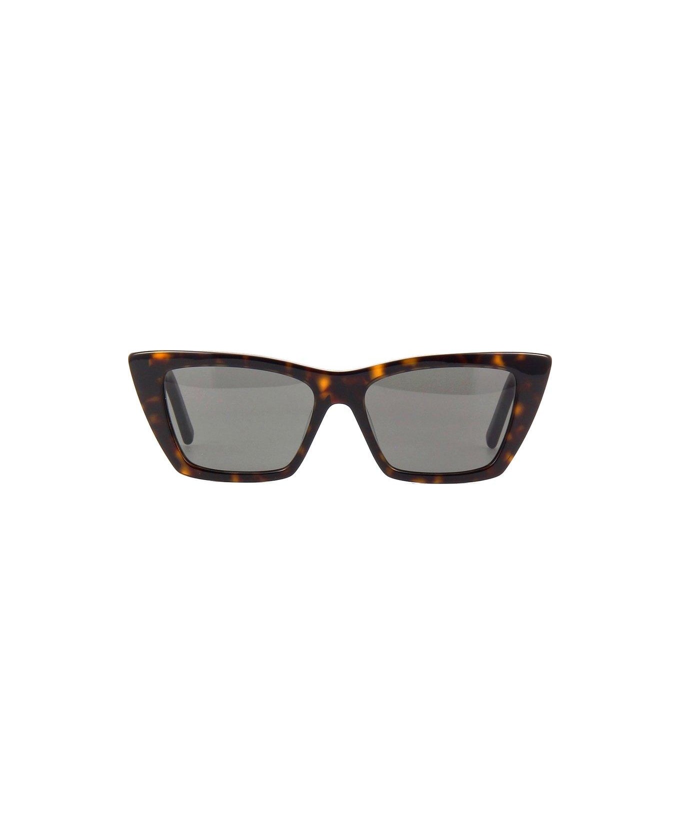 Saint Laurent Eyewear Mica Sunglasses - 002 havana havana transpa