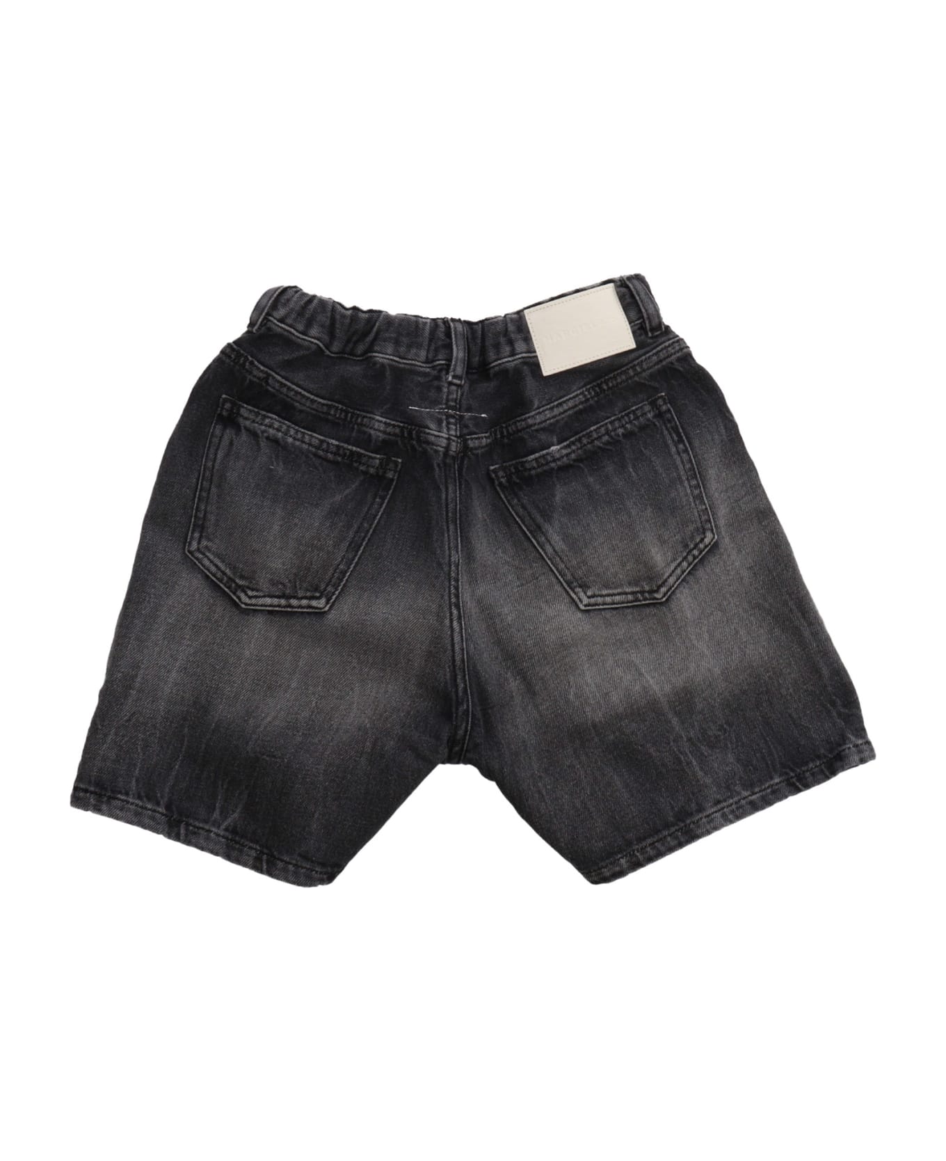 MM6 Maison Margiela Black Denim Shorts - BLACK