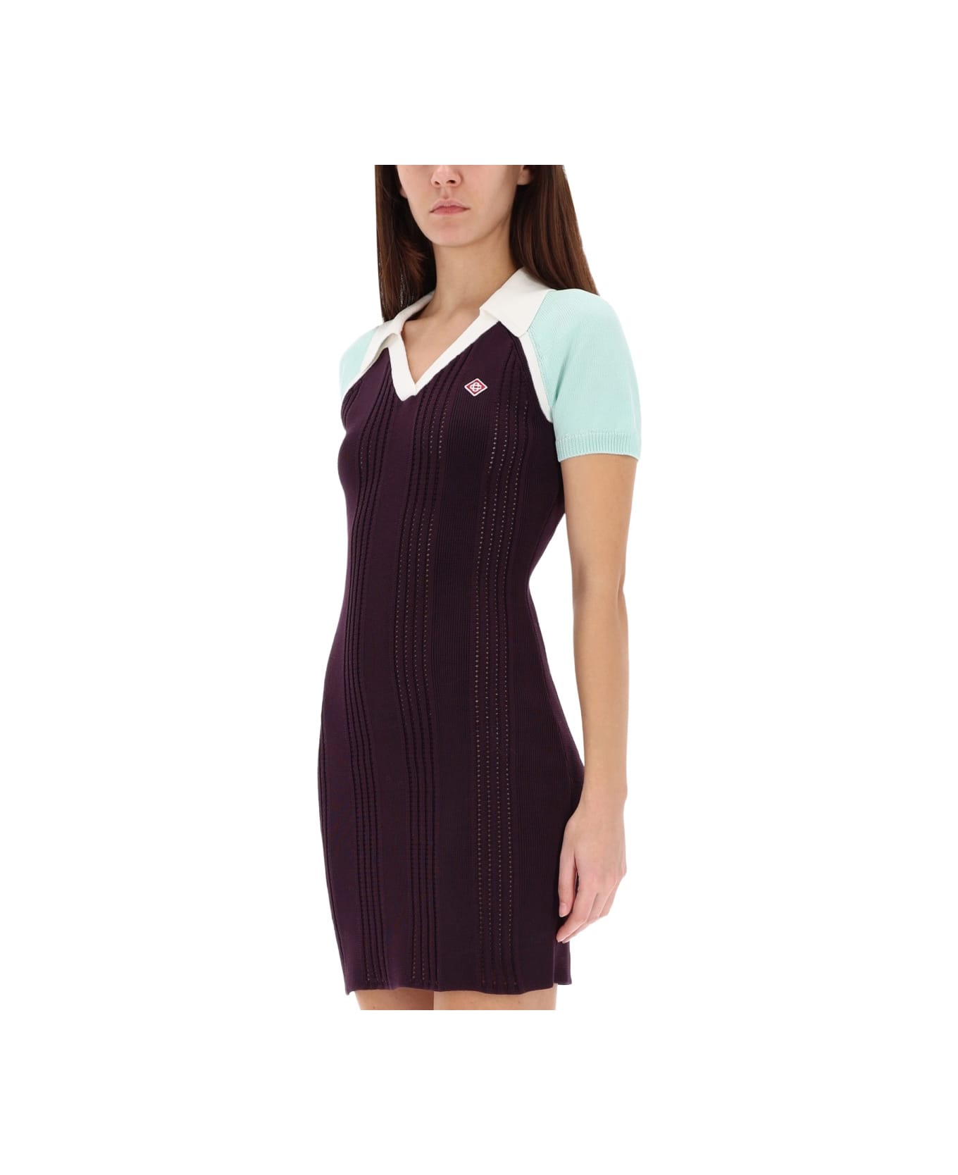 Casablanca Tennis Dress - PURPLE