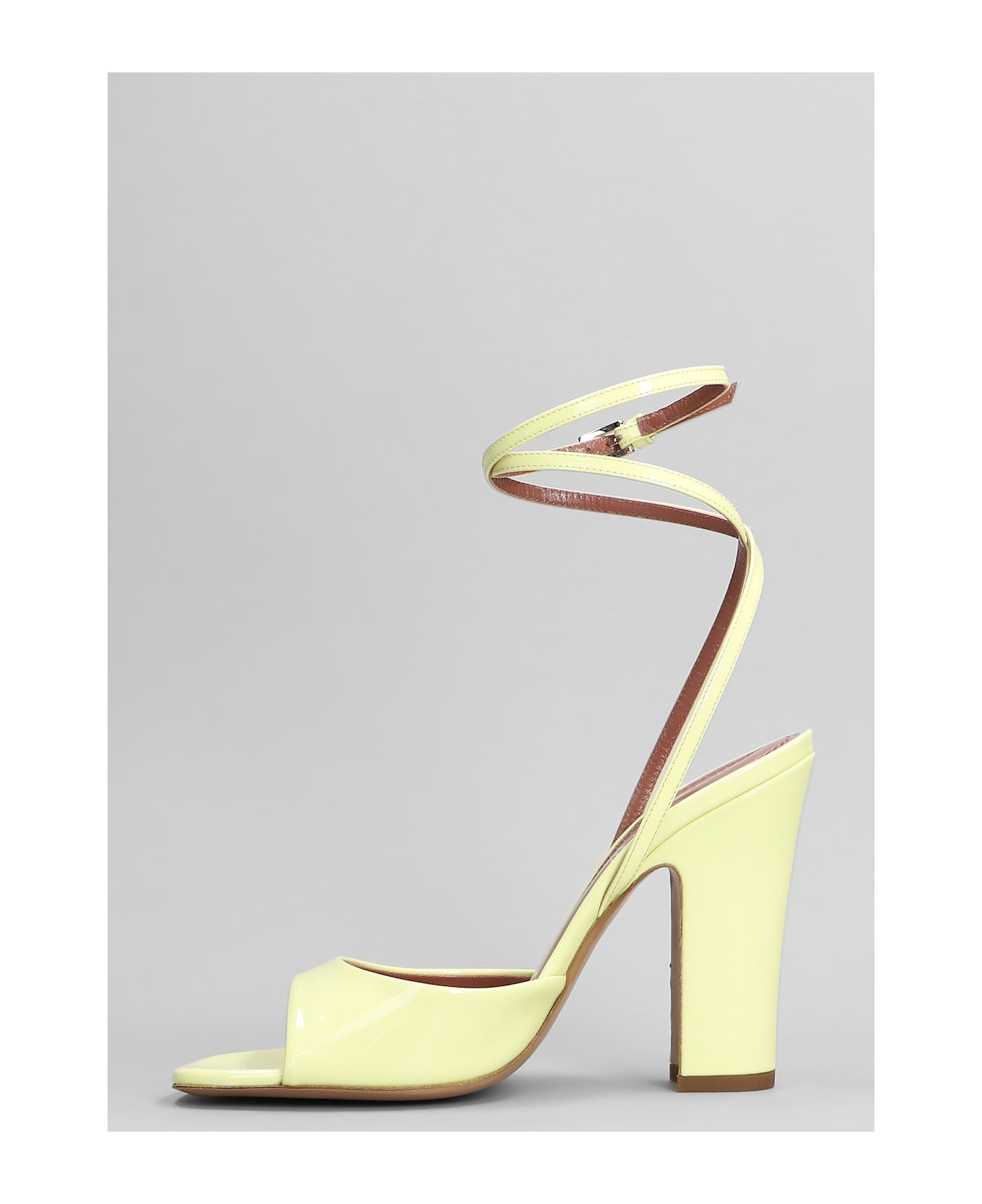 Paris Texas Lara Sandal 100 Sandals In Yellow Patent Leather - yellow